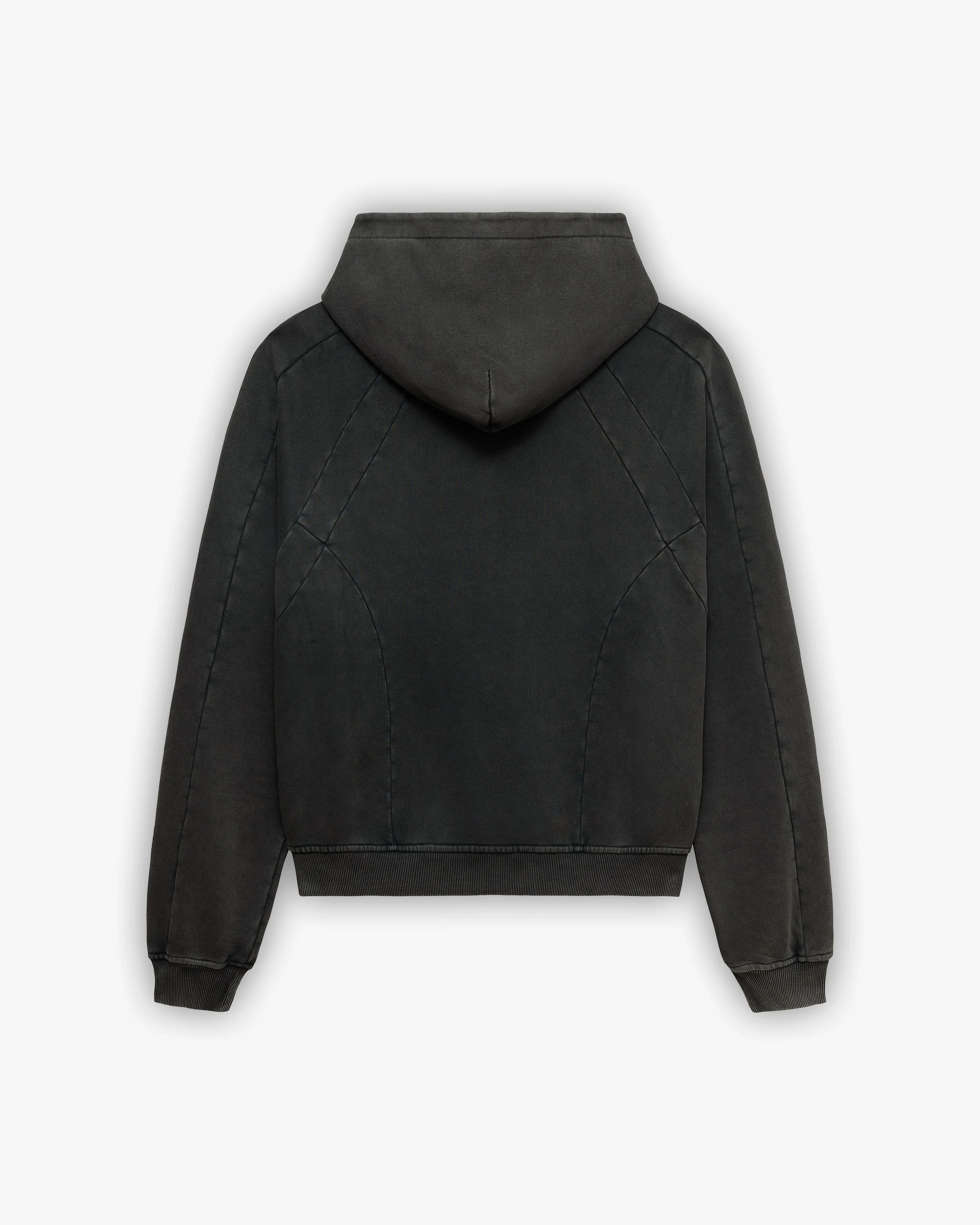 ACID WASHED HOODIE DARK GREY - Image 3