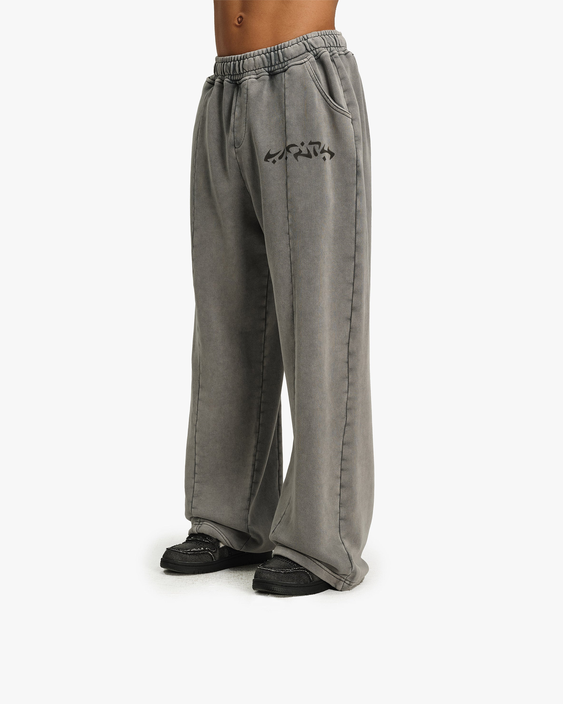 ACID WASHED JOGGER LIGHT GREY - Image 4