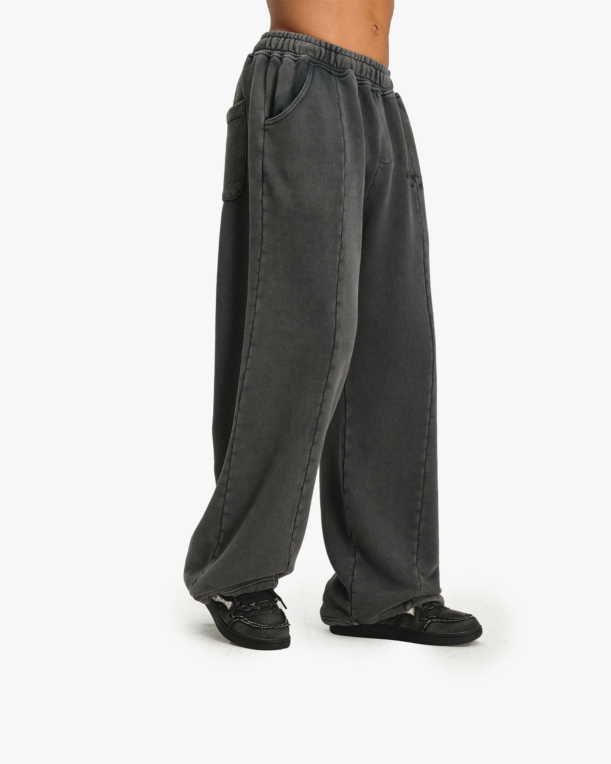 ACID WASHED JOGGER DARK GREY - Image 7