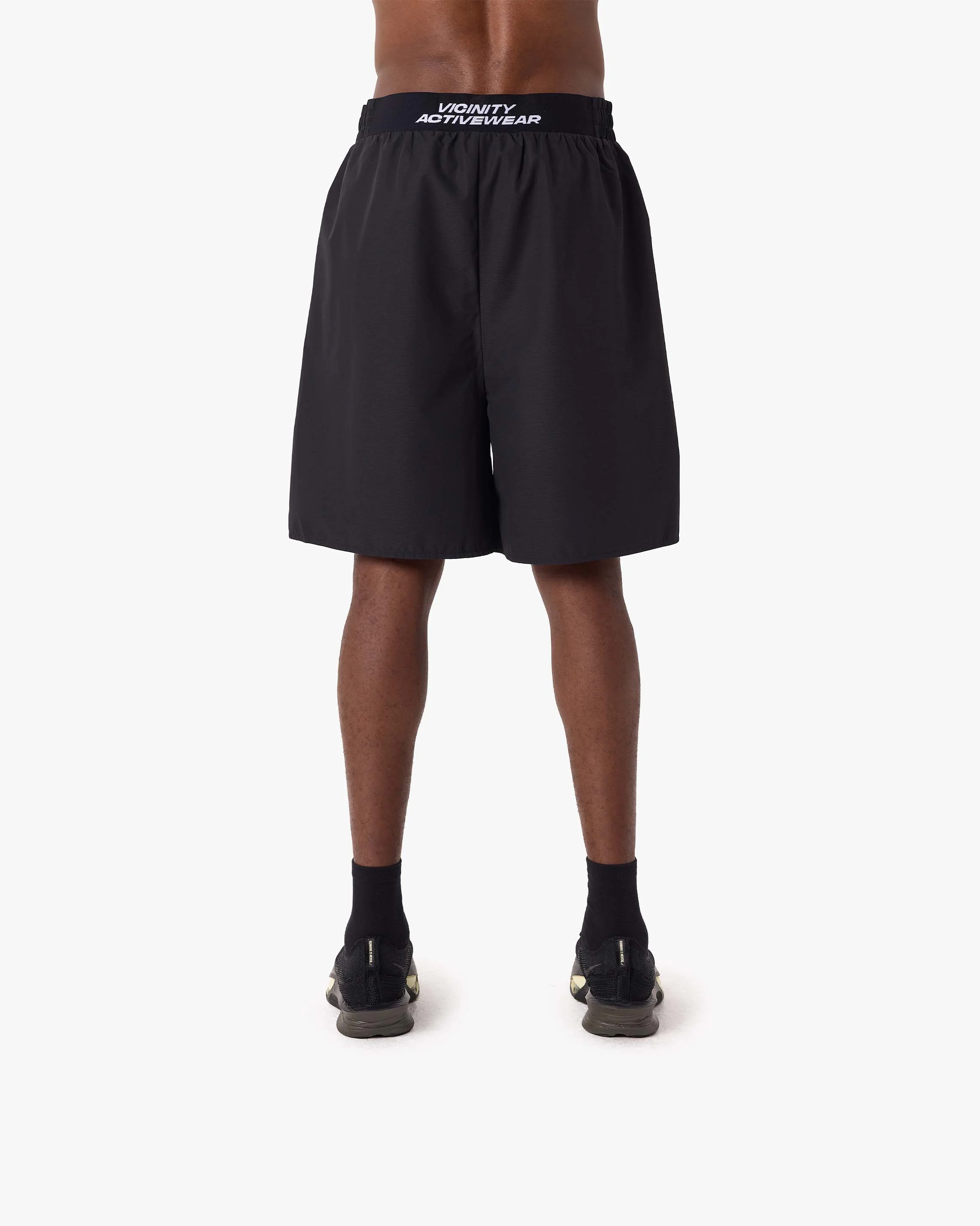 ACTIVEWEAR TRACK SHORTS BLACK - Image 6