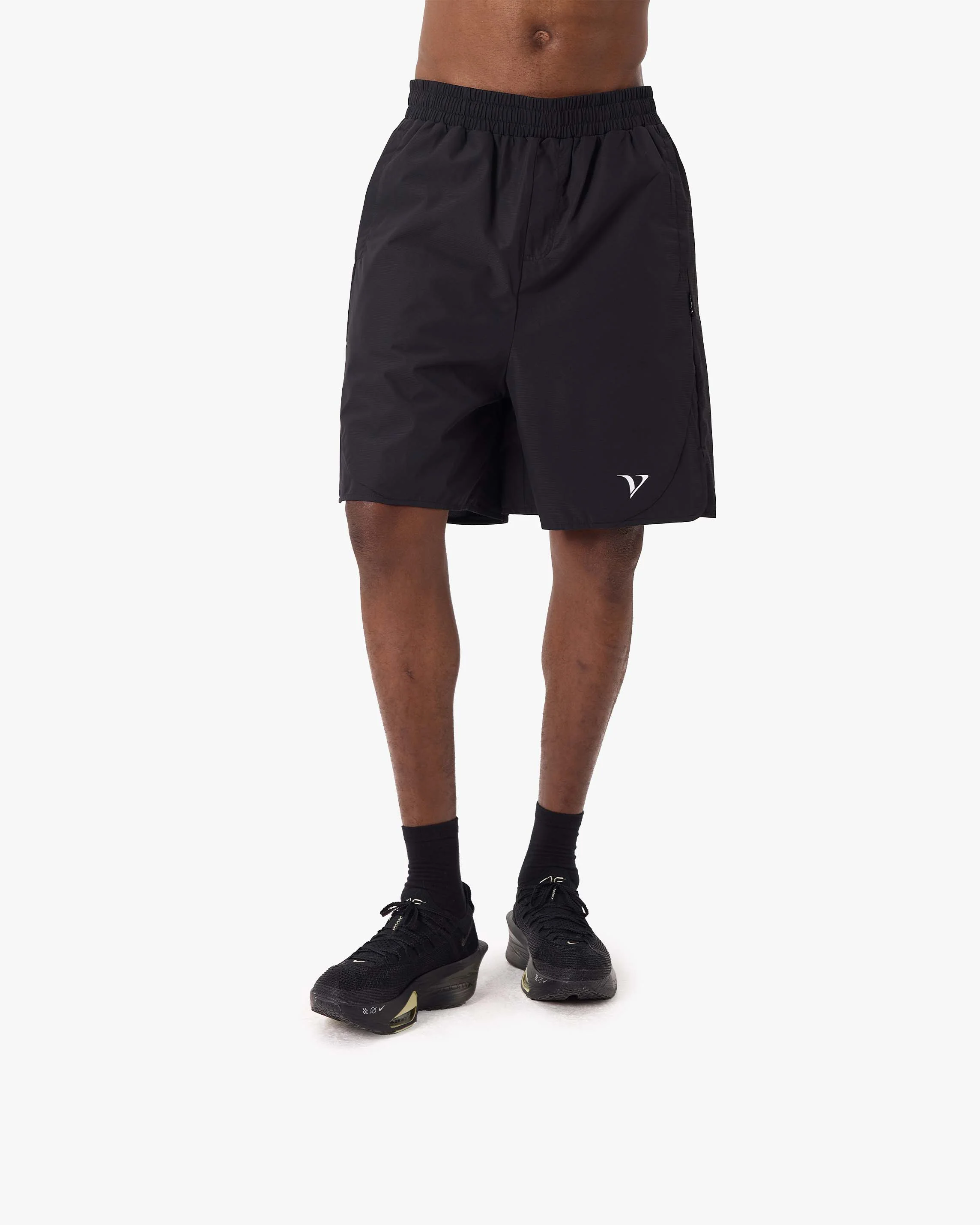 ACTIVEWEAR TRACK SHORTS BLACK - Image 8