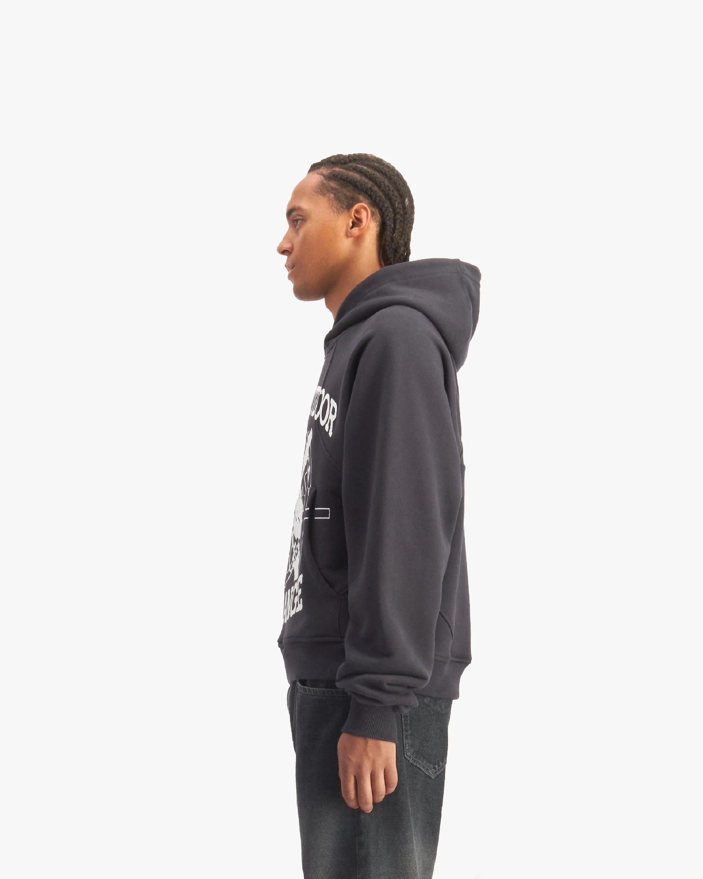 AKIMBO HOODIE DARK GREY - Image 4