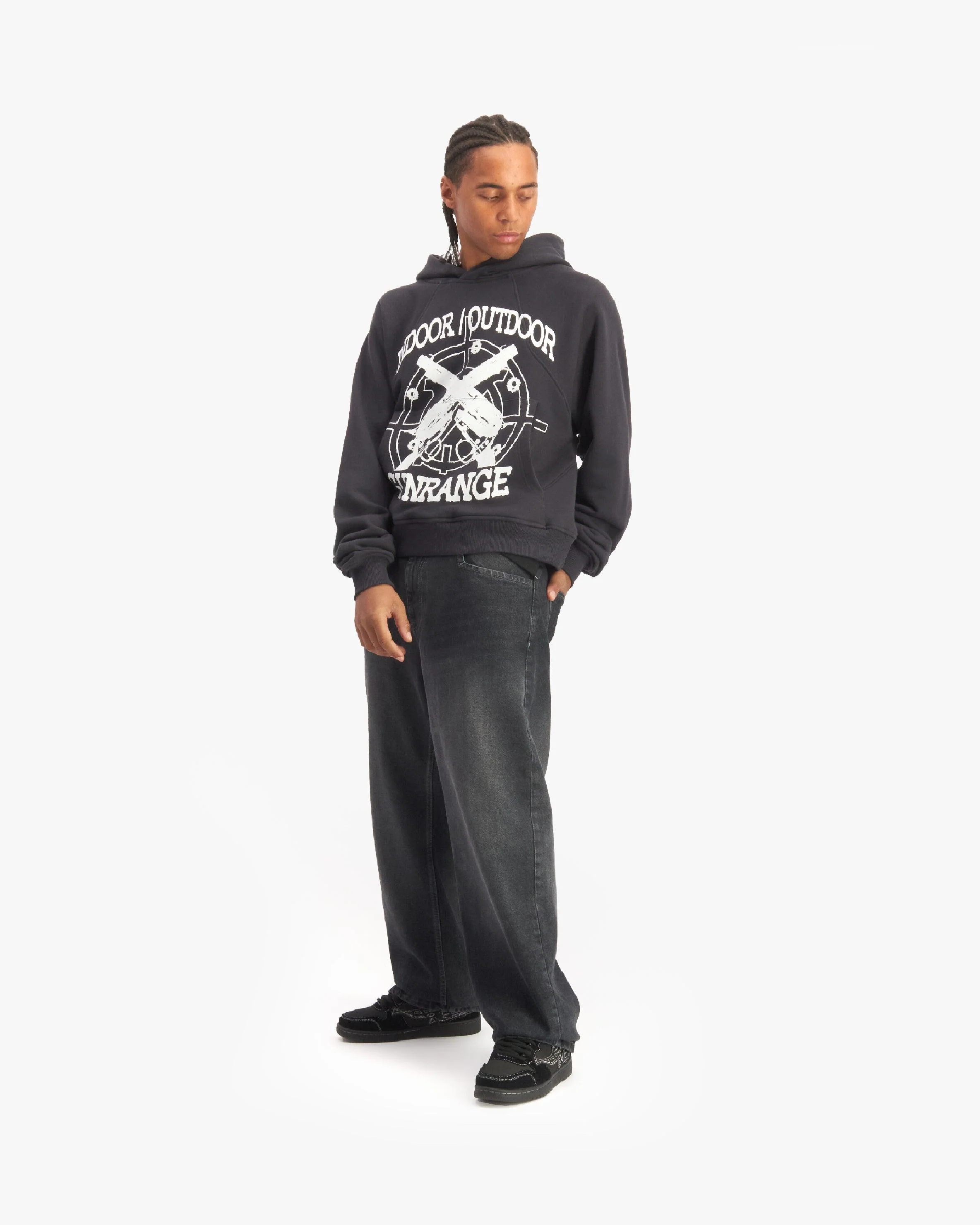 AKIMBO HOODIE DARK GREY - Image 7