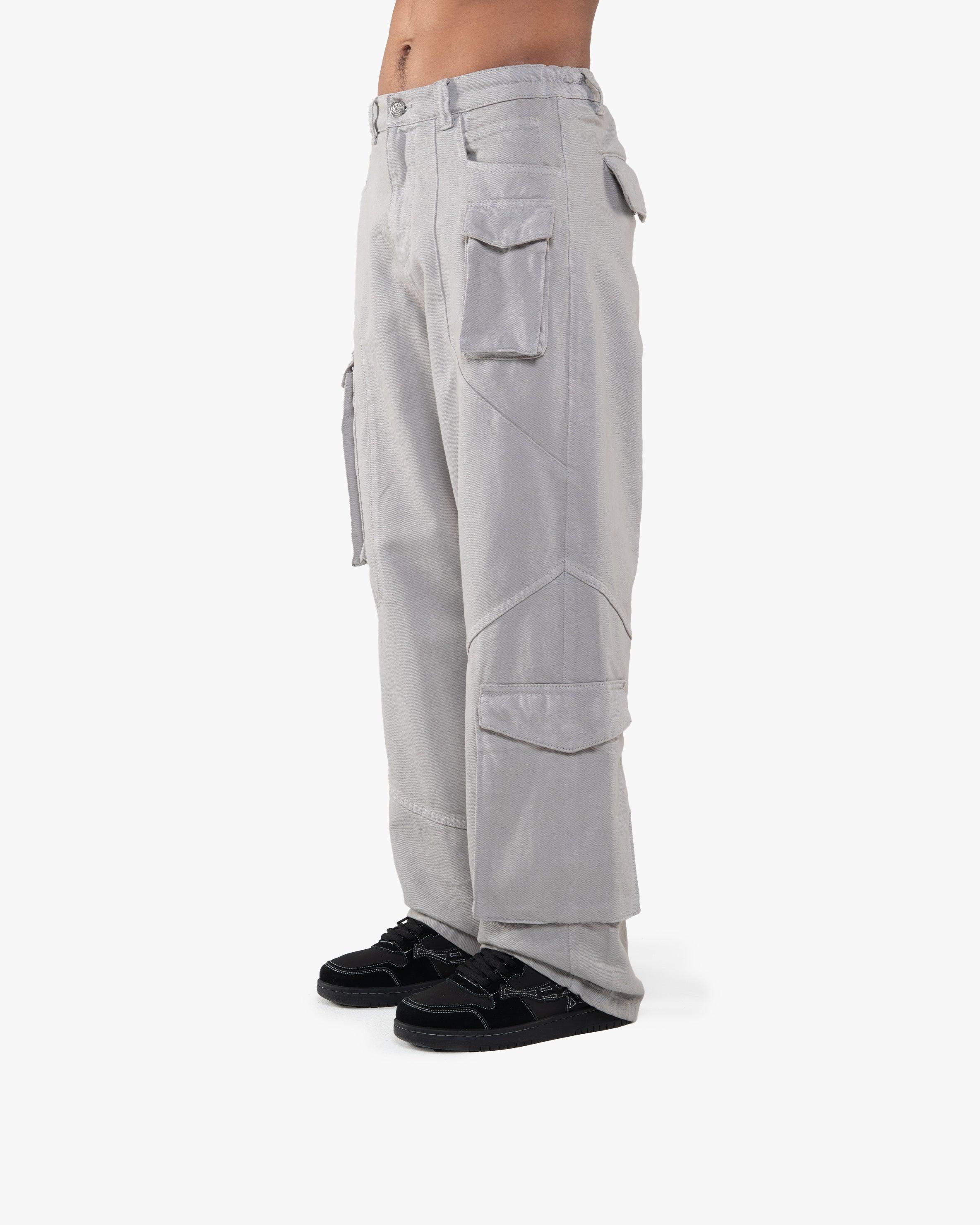 ASYMETRICAL CARGOPANTS DARK GREY - Image 3