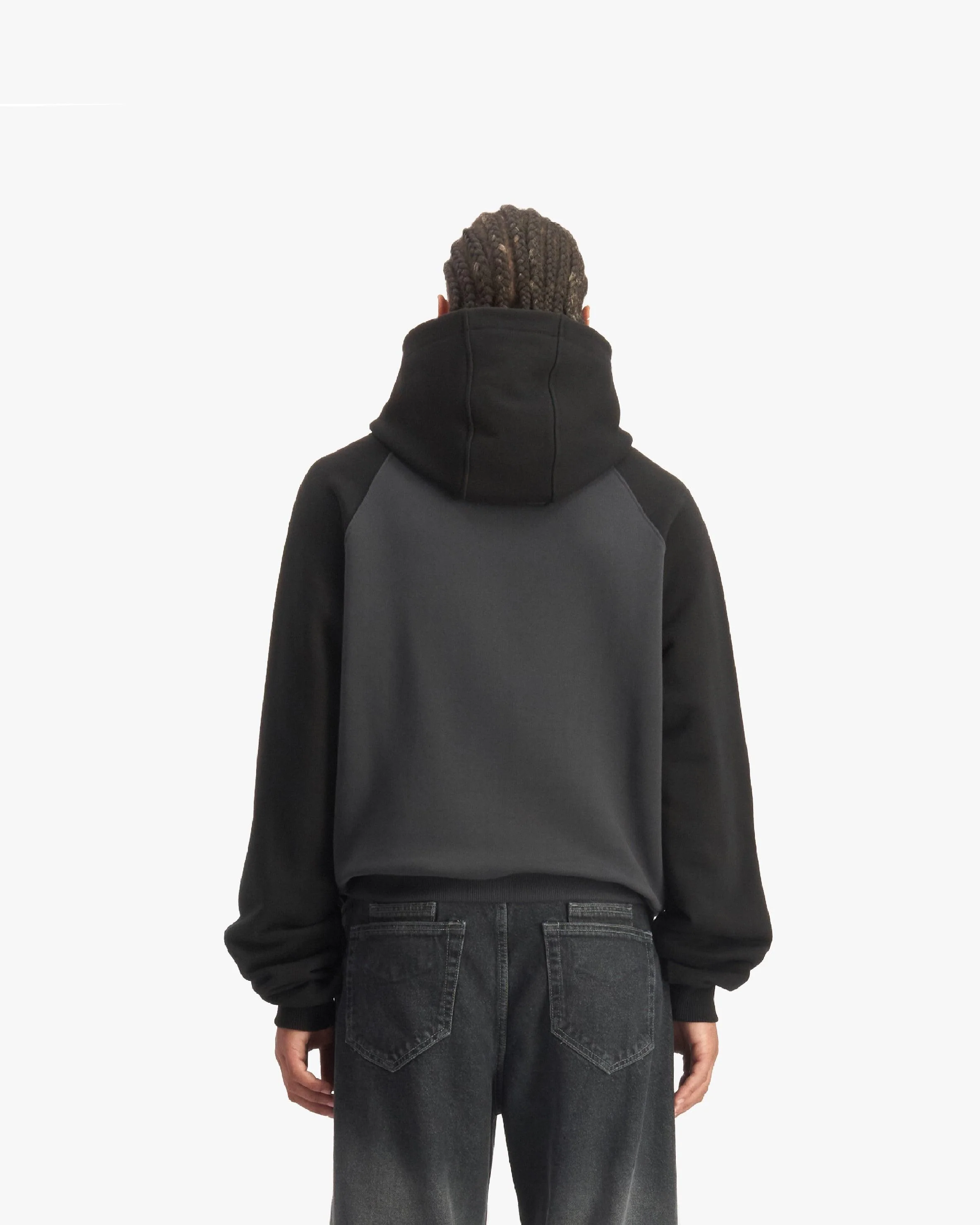 BICOLOR SHOOTING HOUSE HOODIE DARK GREY/BLACK - Image 5
