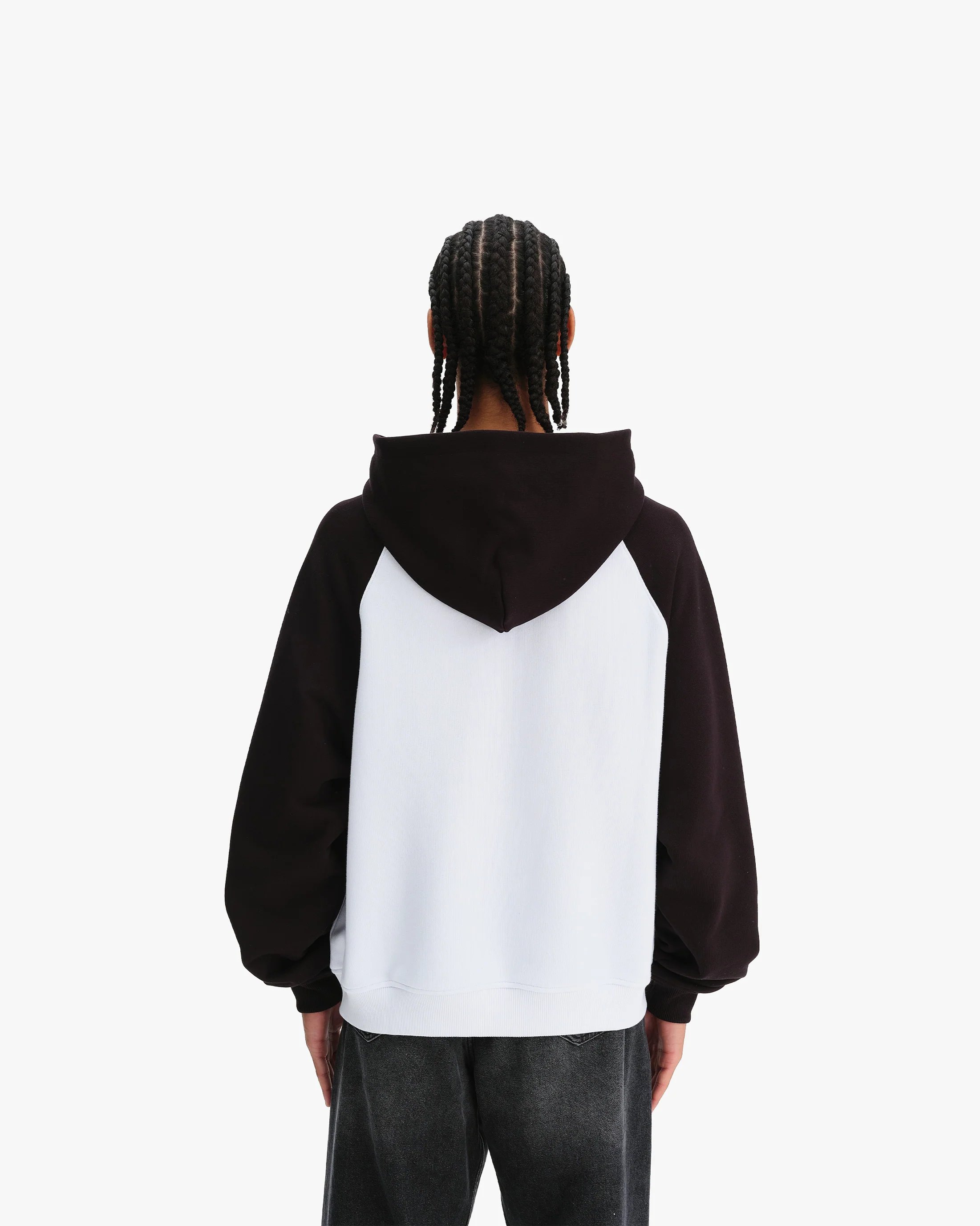 BICOLOR PUBLIC INSTITUTE HOODIE BLACK/WHITE - Image 5