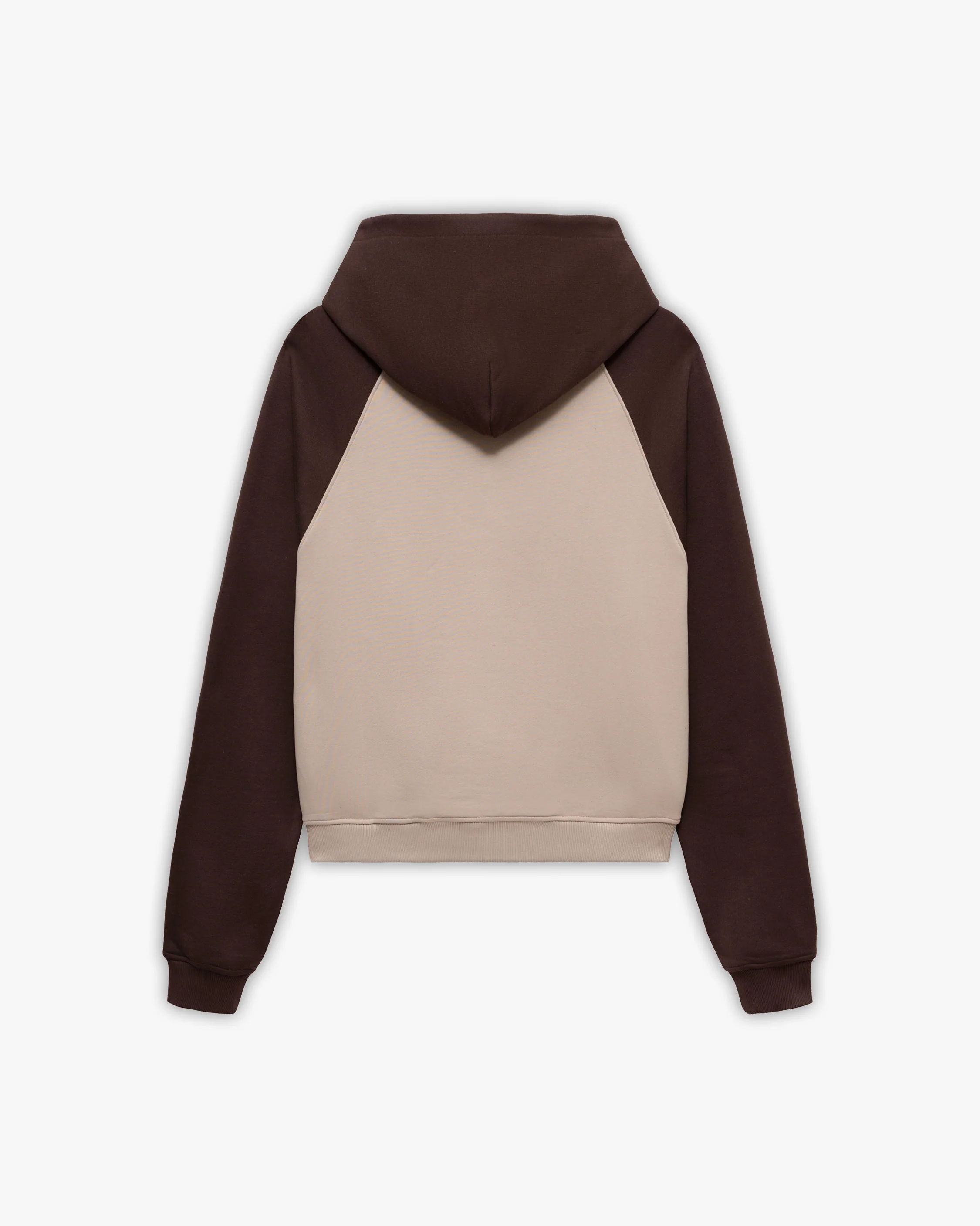 BICOLOR PUBLIC INSTITUTE HOODIE BROWN/CREAM - Image 6