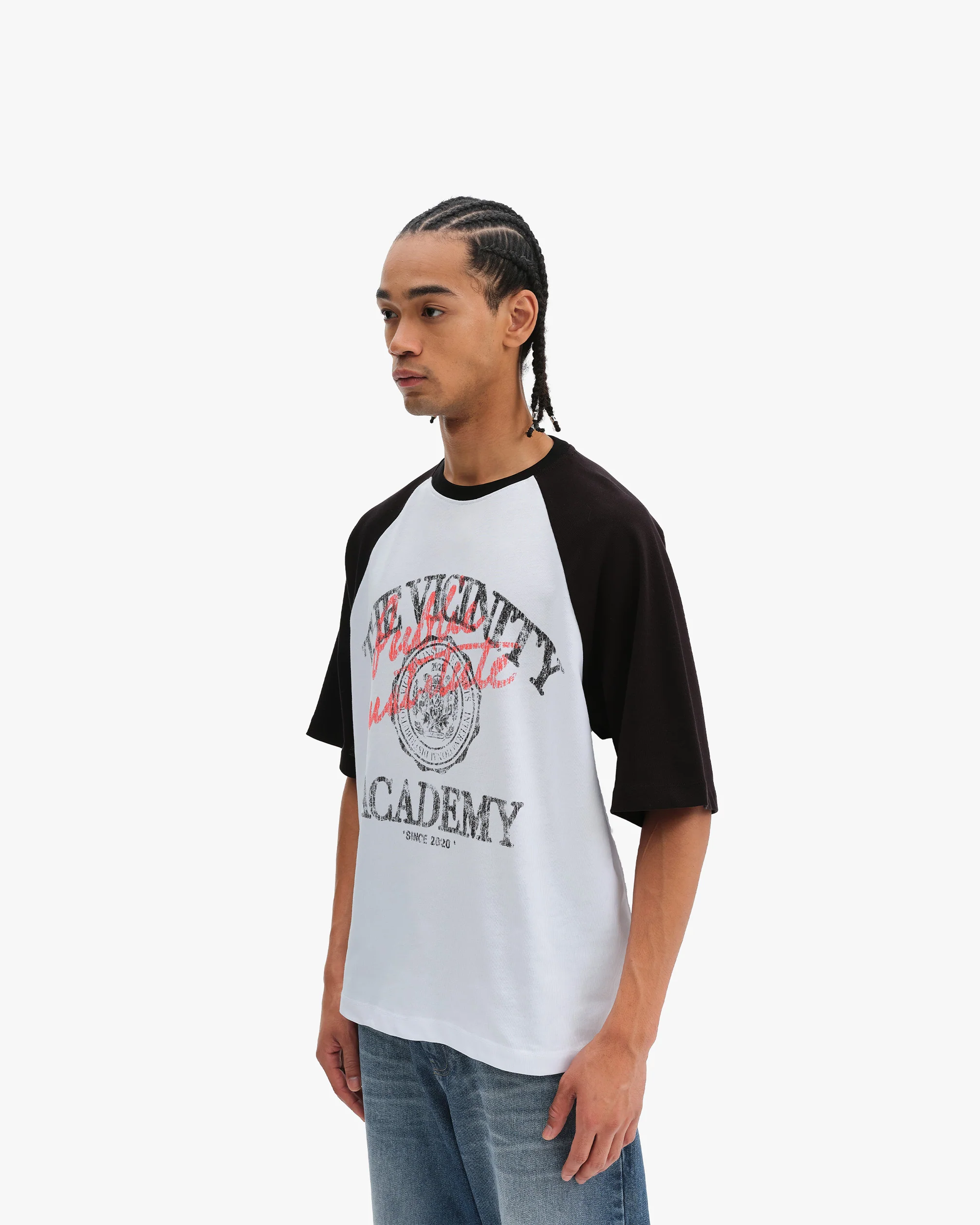 BICOLOR PUBLIC INSTITUTE TEE BLACK/WHITE - Image 3