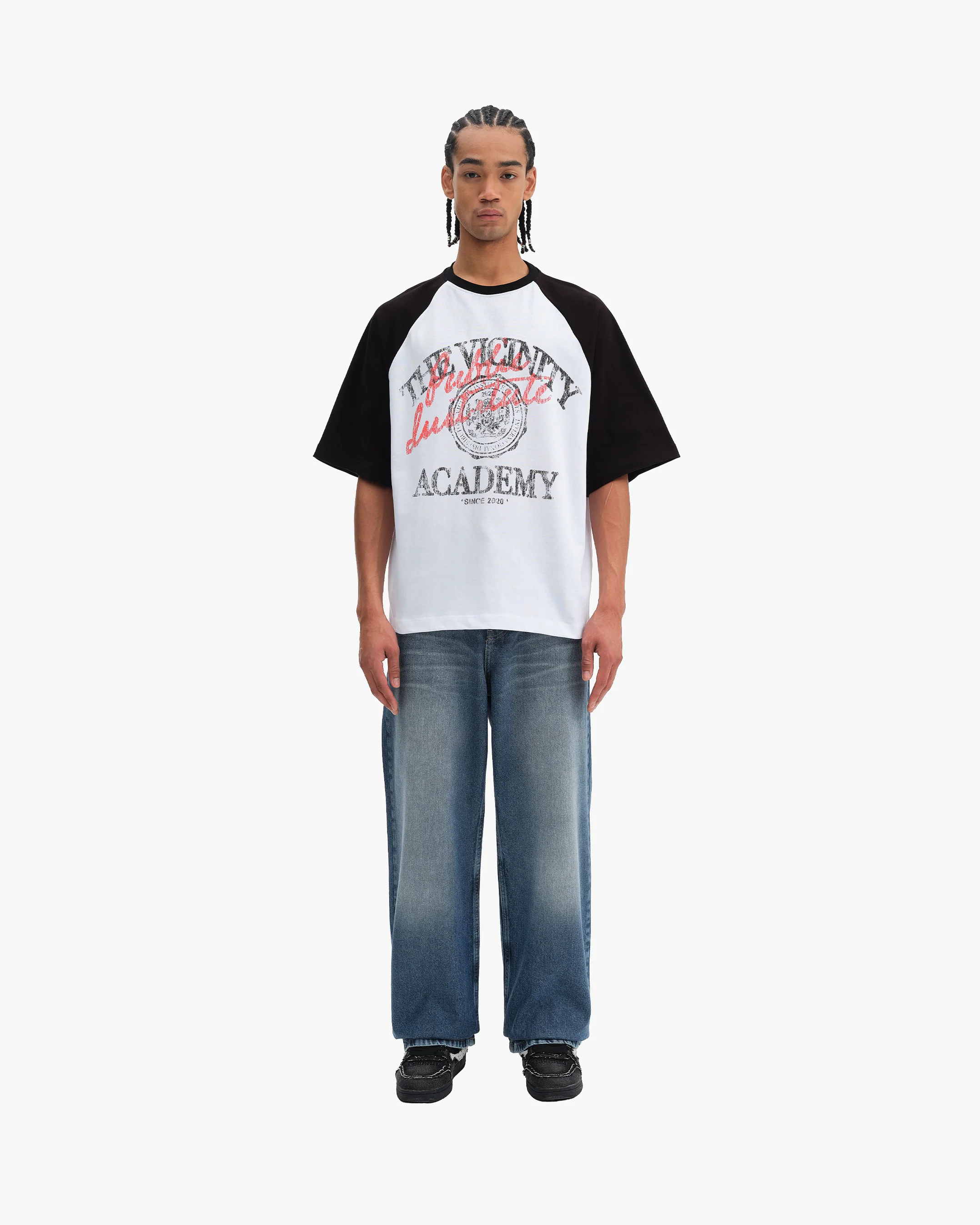 BICOLOR PUBLIC INSTITUTE TEE BLACK/WHITE - Image 7