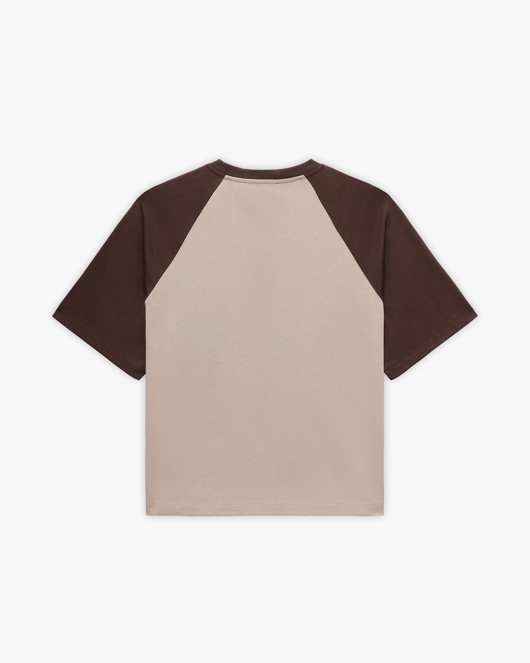 BICOLOR PUBLIC INSTITUTE TEE BROWN/CREAM - Image 6