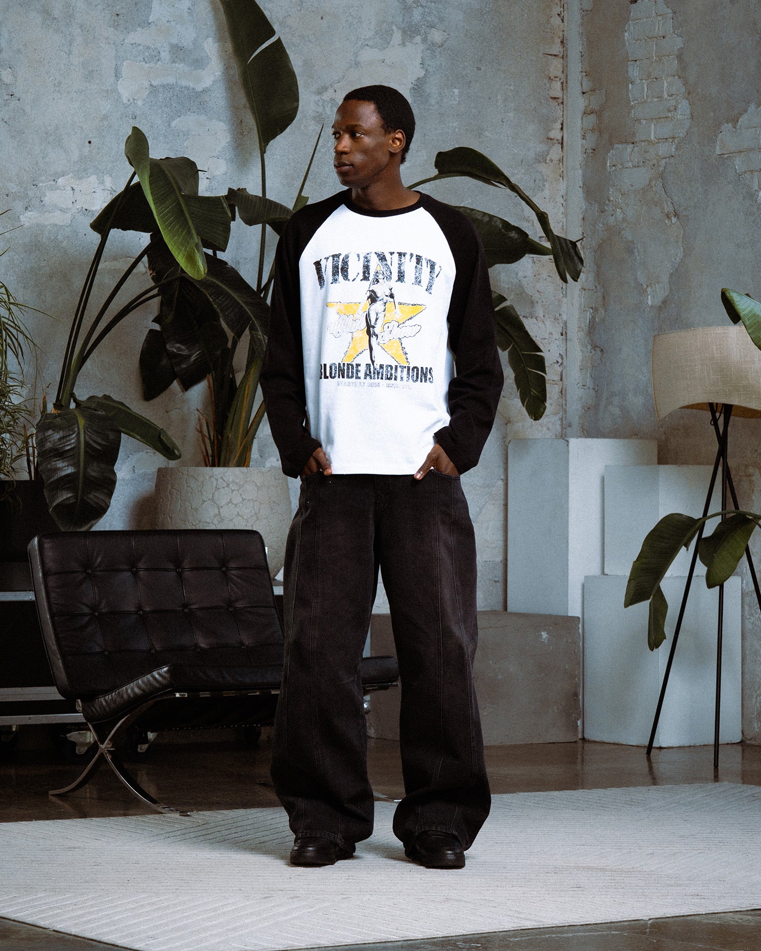 BLONDE AMBITIONS LONGSLEEVE WHITE/BLACK - Image 2