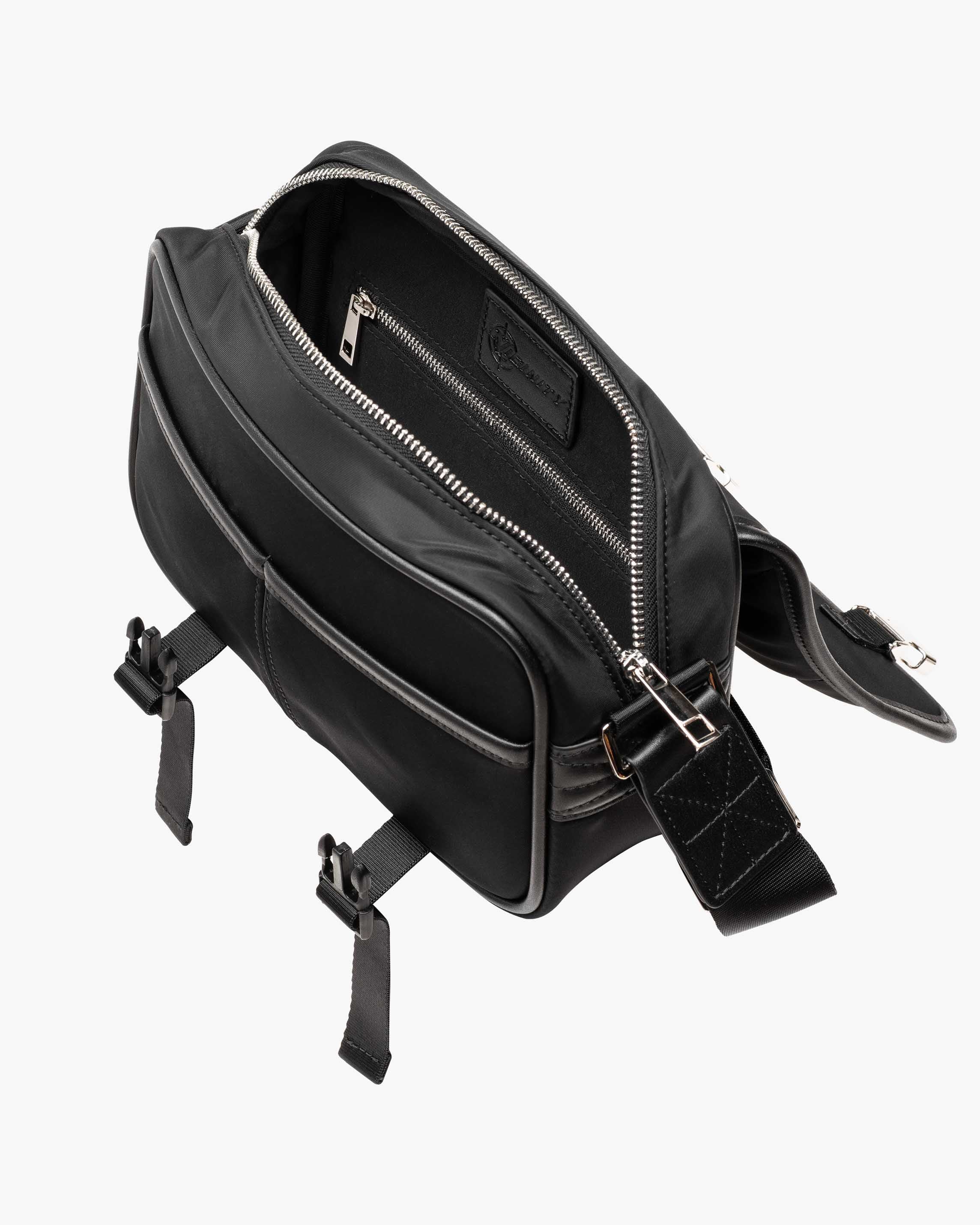 BUCKLE SHOULDER BAG - BLACK - Image 7