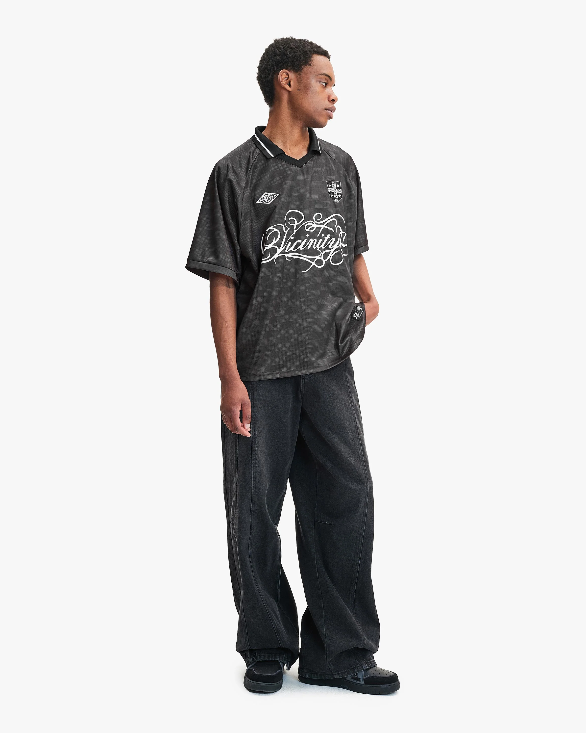 CHECKERED BW JERSEY BLACK - Image 9