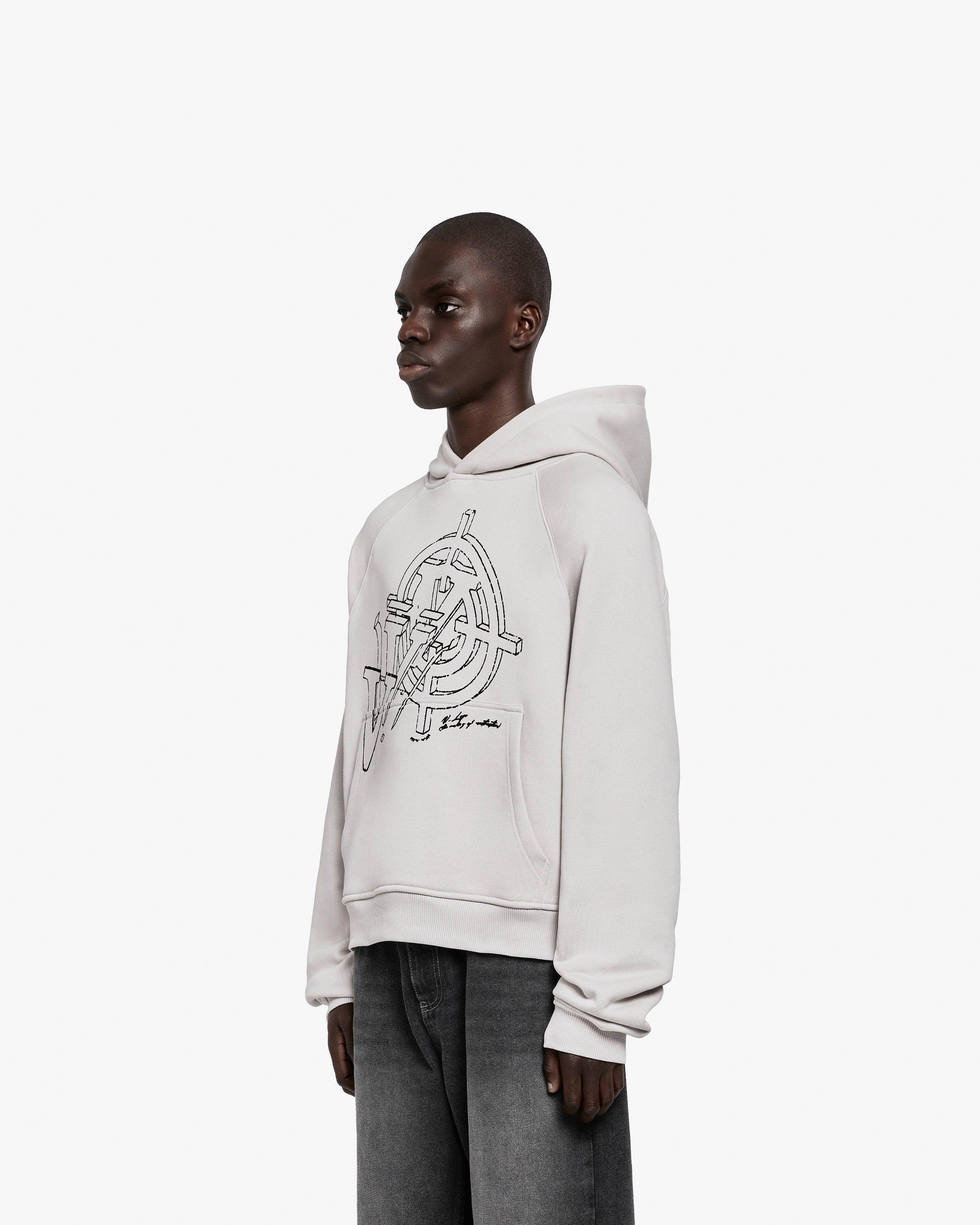 CONSTRUCTION LOGO HOODIE GREY - Image 4