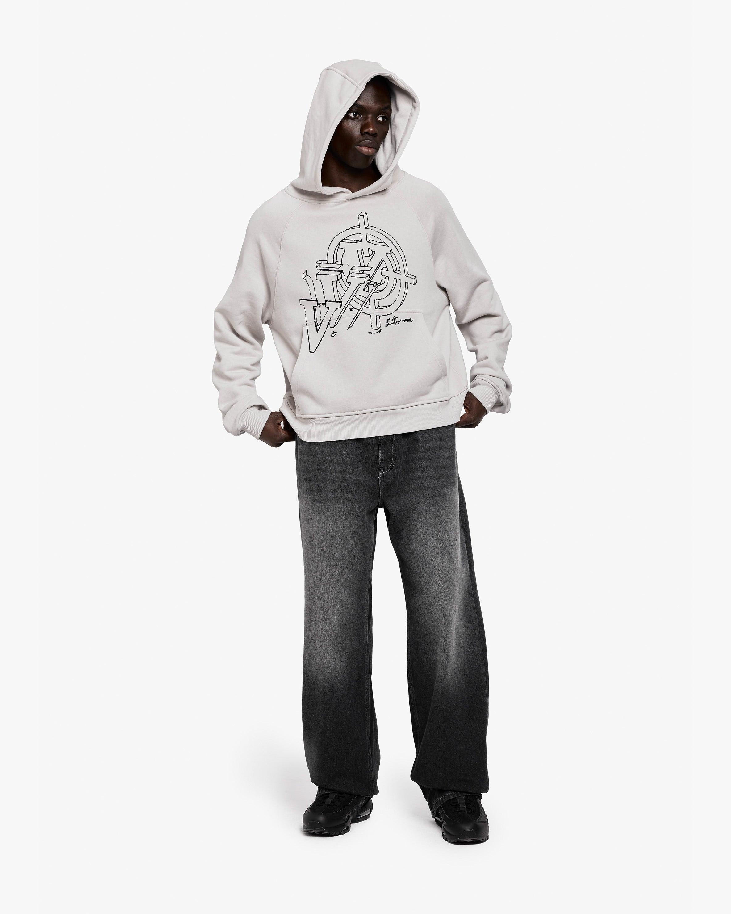 CONSTRUCTION LOGO HOODIE GREY - Image 8