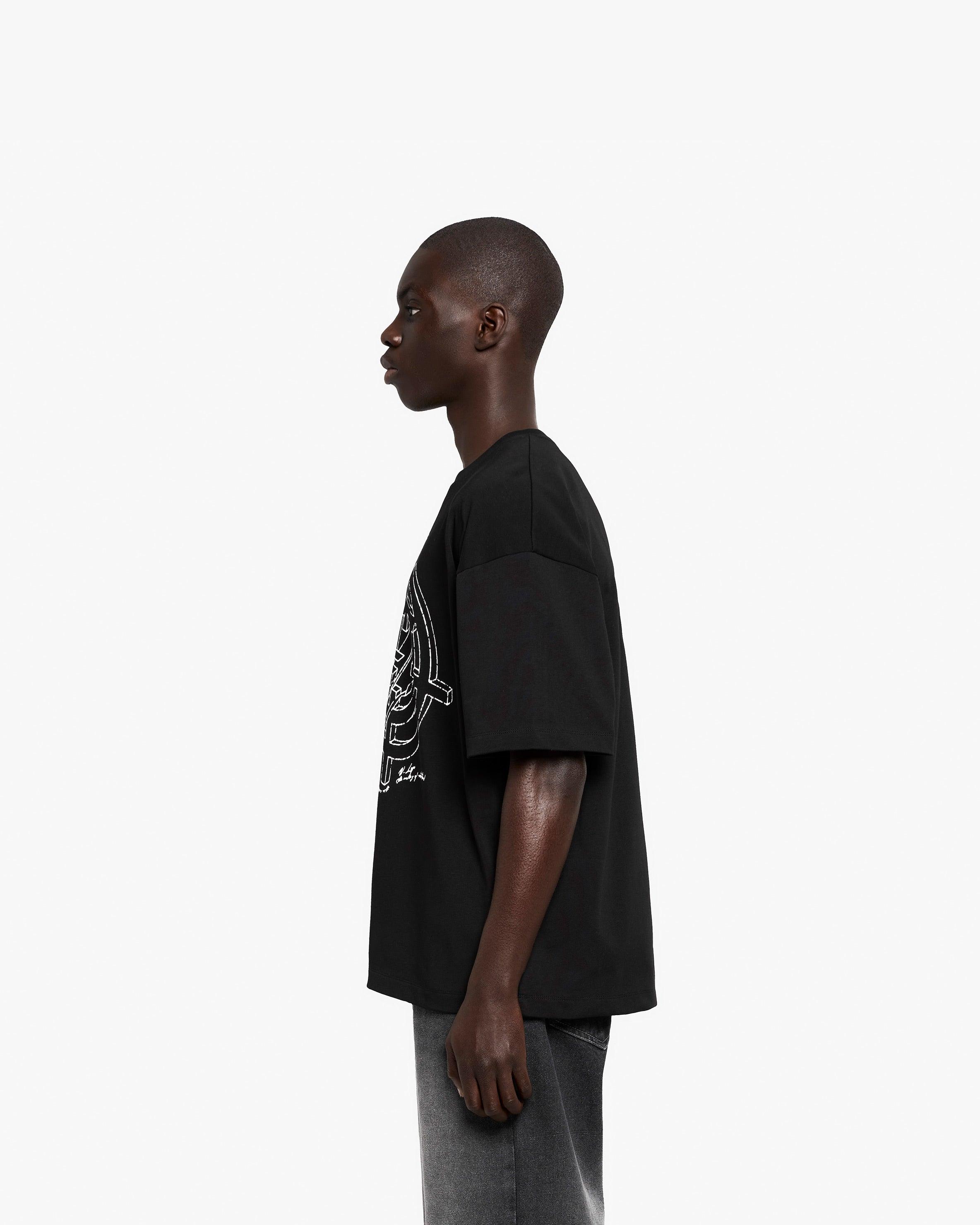 CONSTRUCTION LOGO TEE BLACK - Image 4