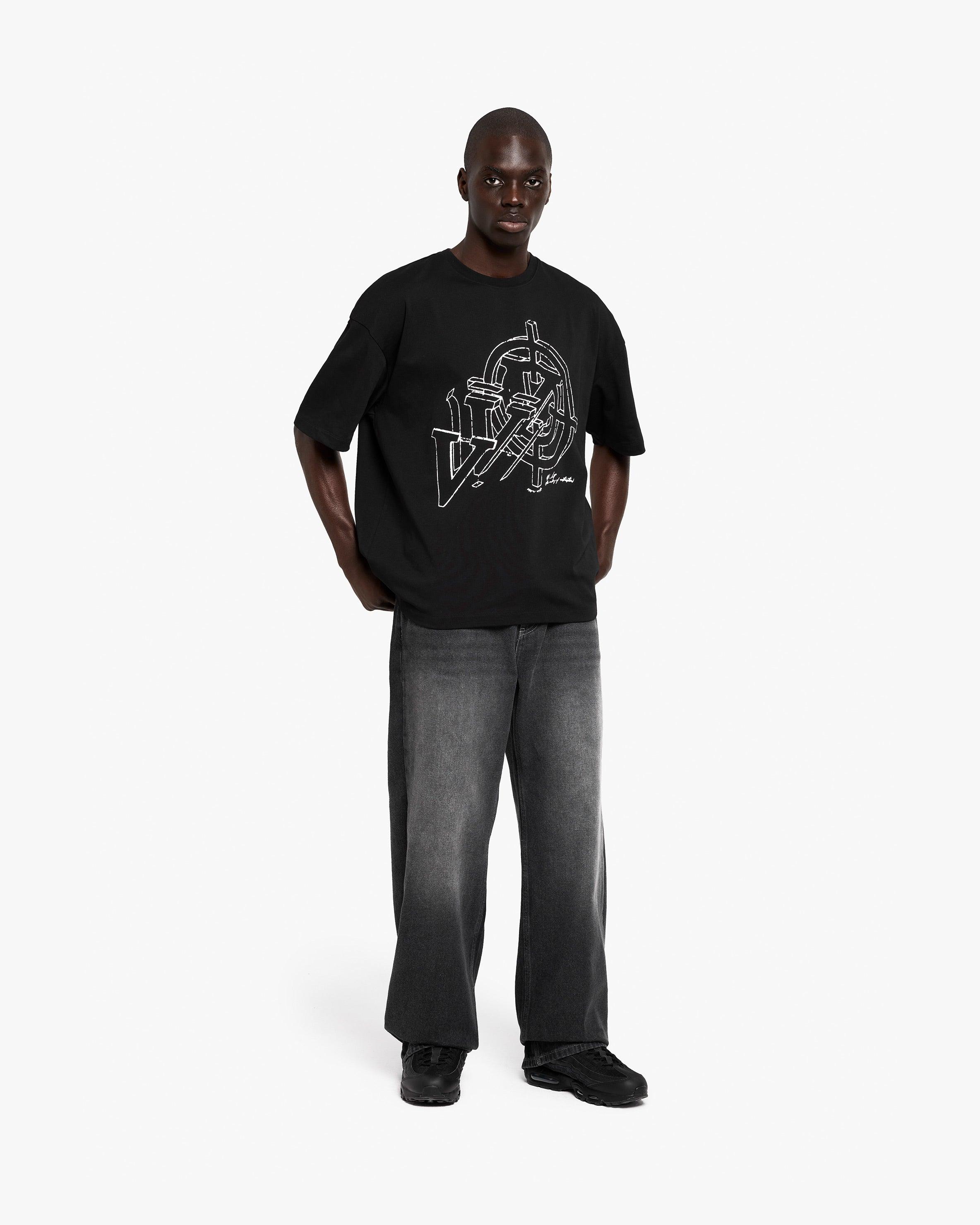 CONSTRUCTION LOGO TEE BLACK - Image 7