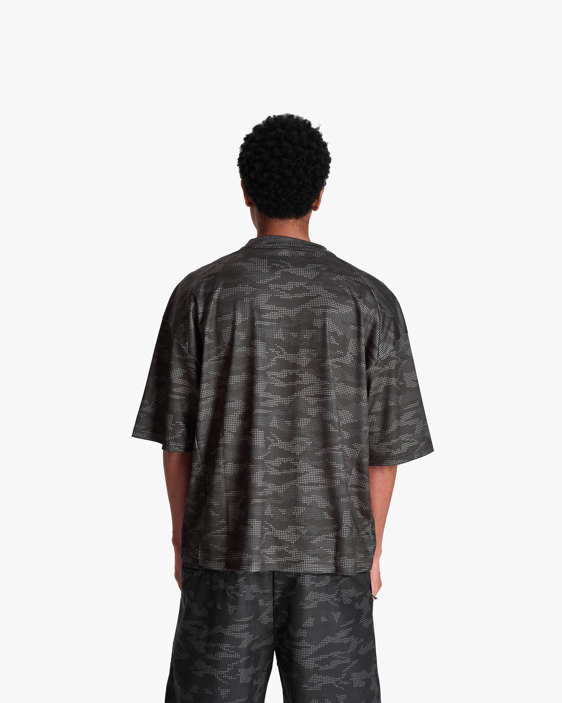 MESH JERSEY DOTTED CAMO BLACK - Image 6