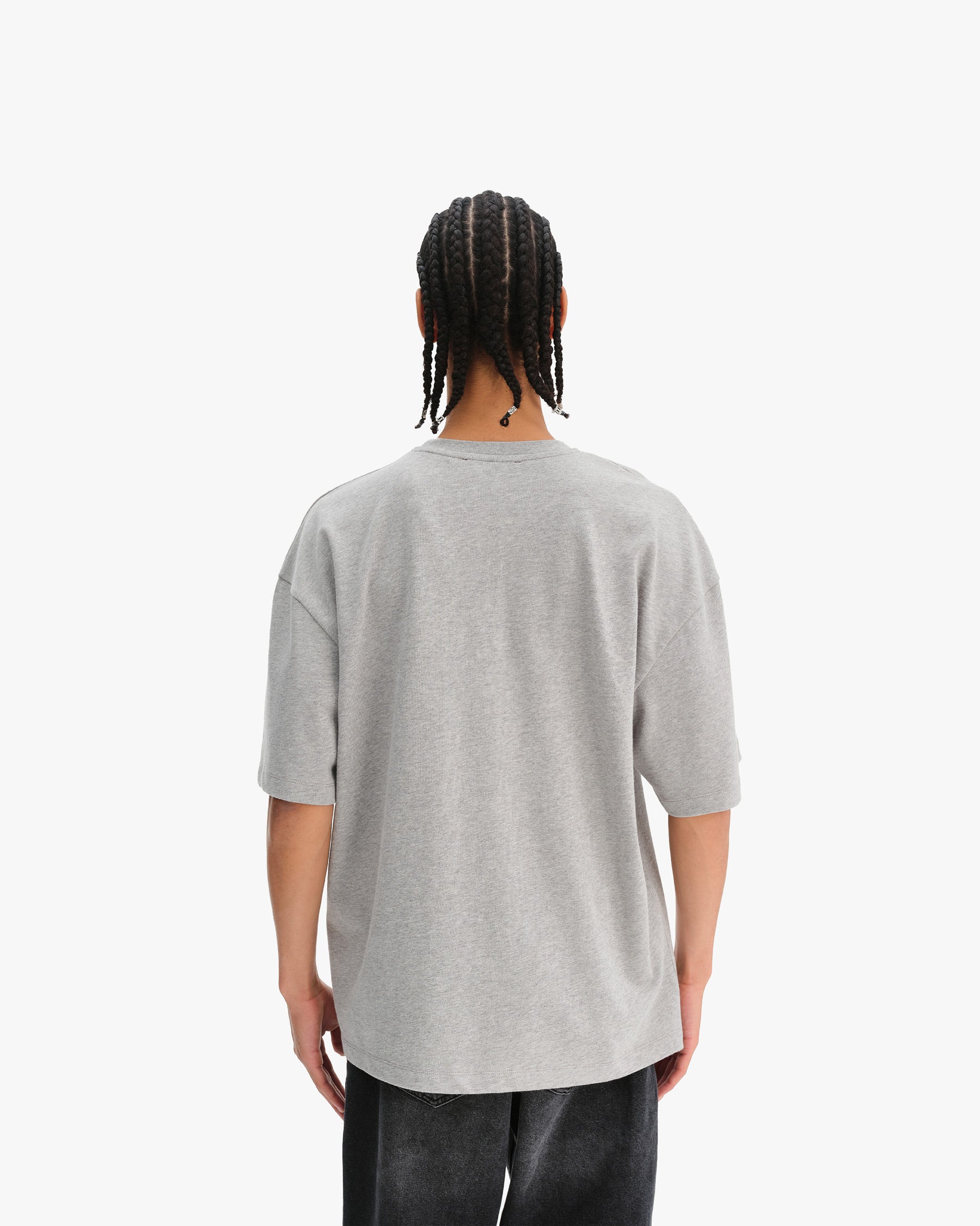 EAGLE TATTOO TEE MELANGE GREY - Image 5