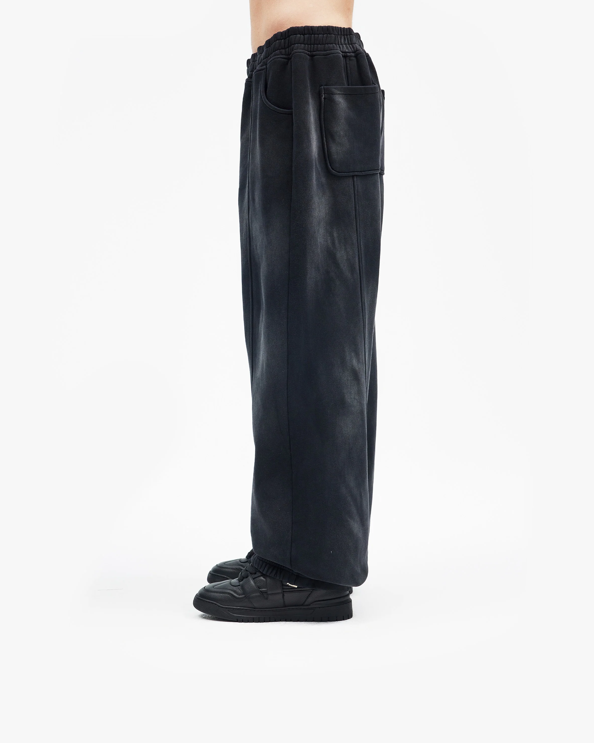 FADED WASH JOGGER BLACK - Image 5