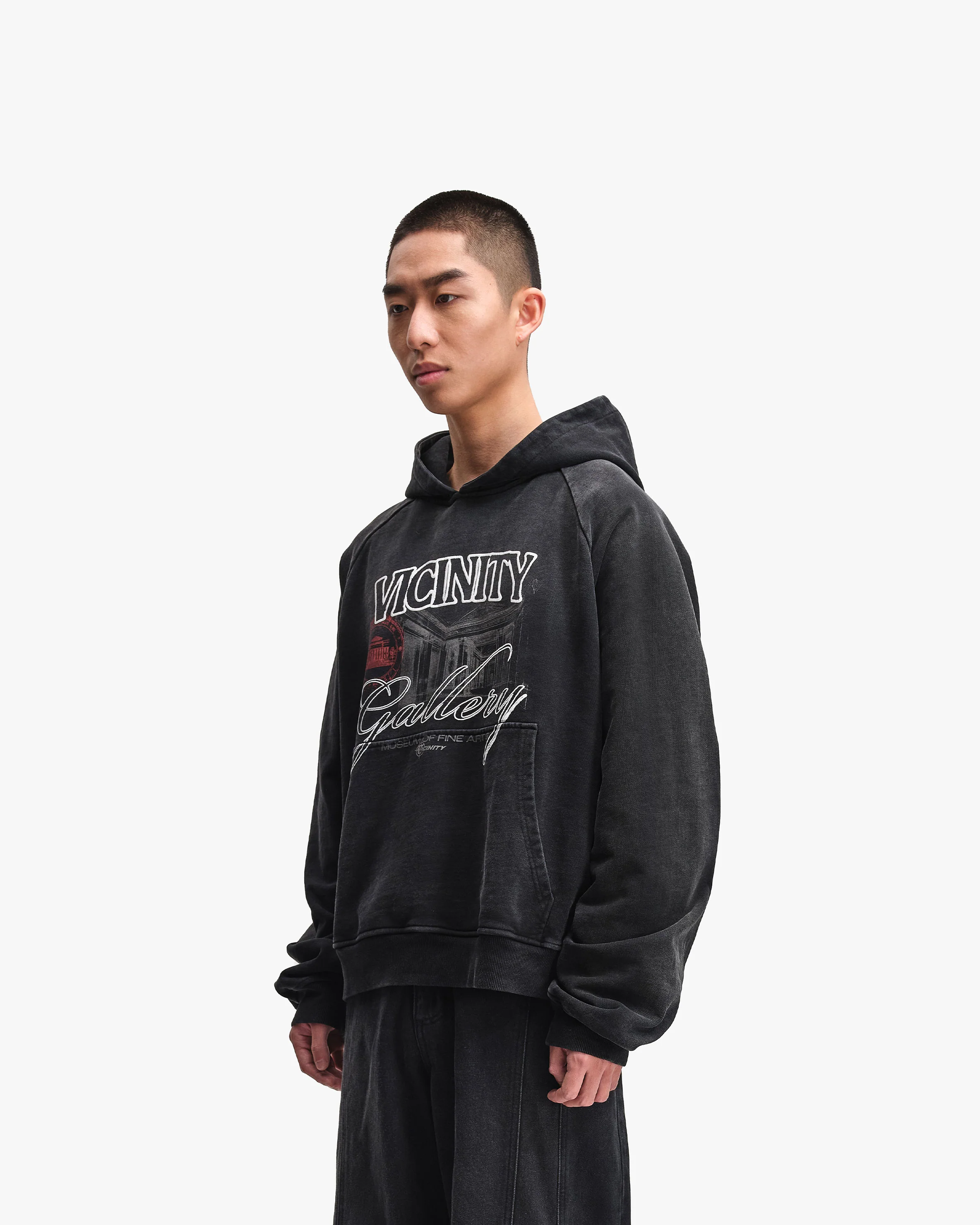 GALLERY HOODIE WASHED BLACK - Image 4