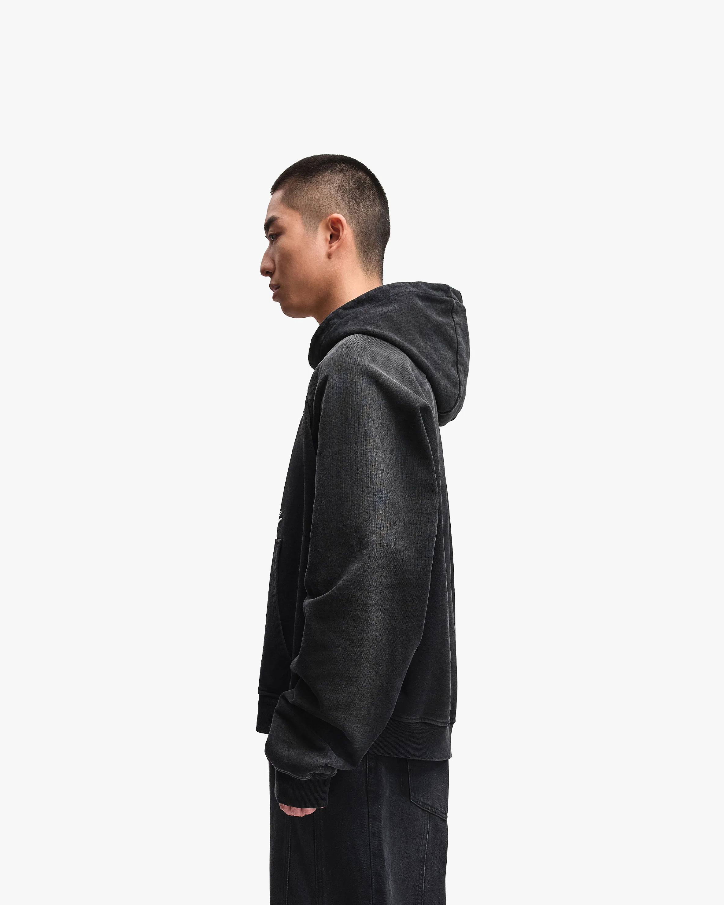 GALLERY HOODIE WASHED BLACK - Image 5