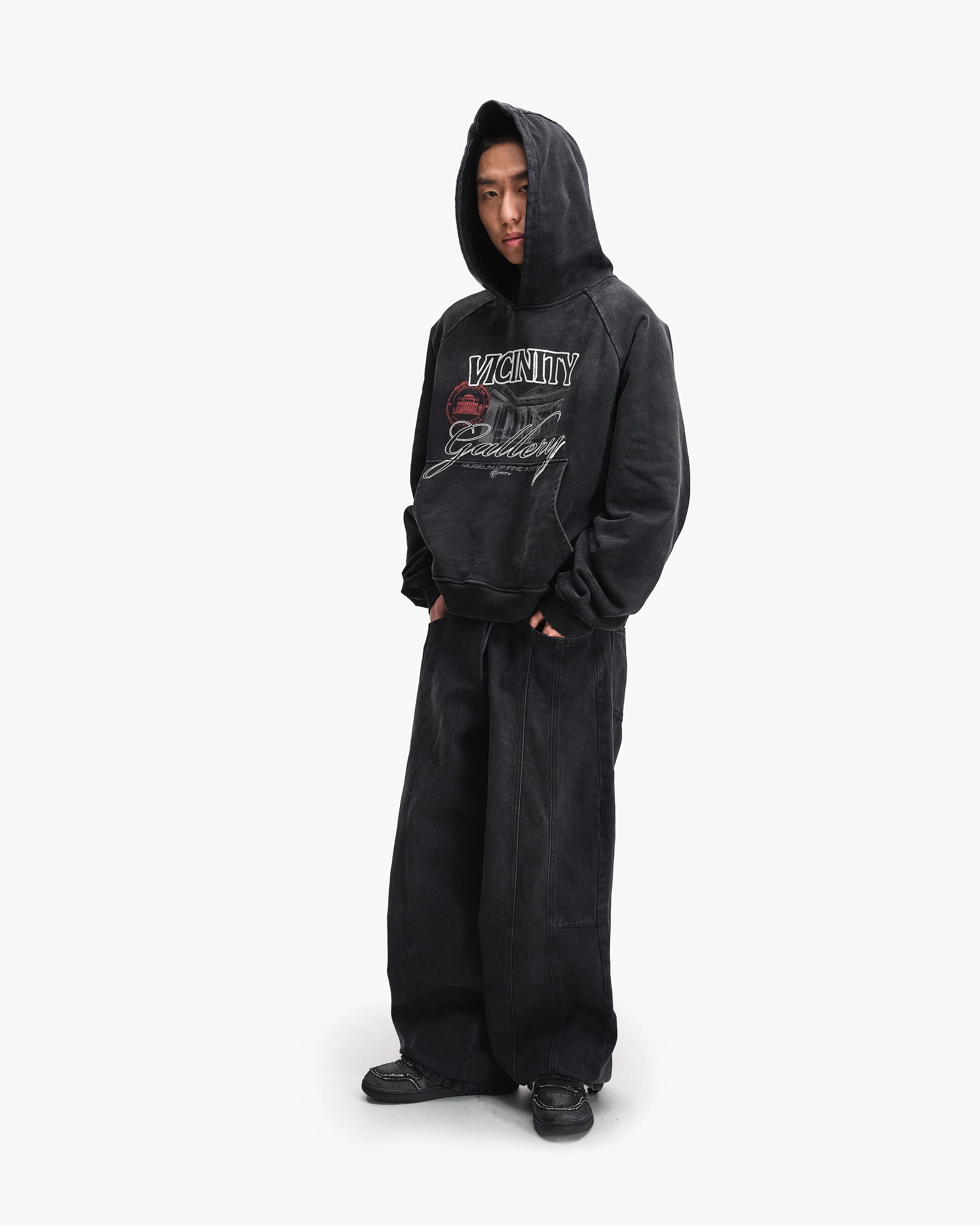 GALLERY HOODIE WASHED BLACK - Image 7