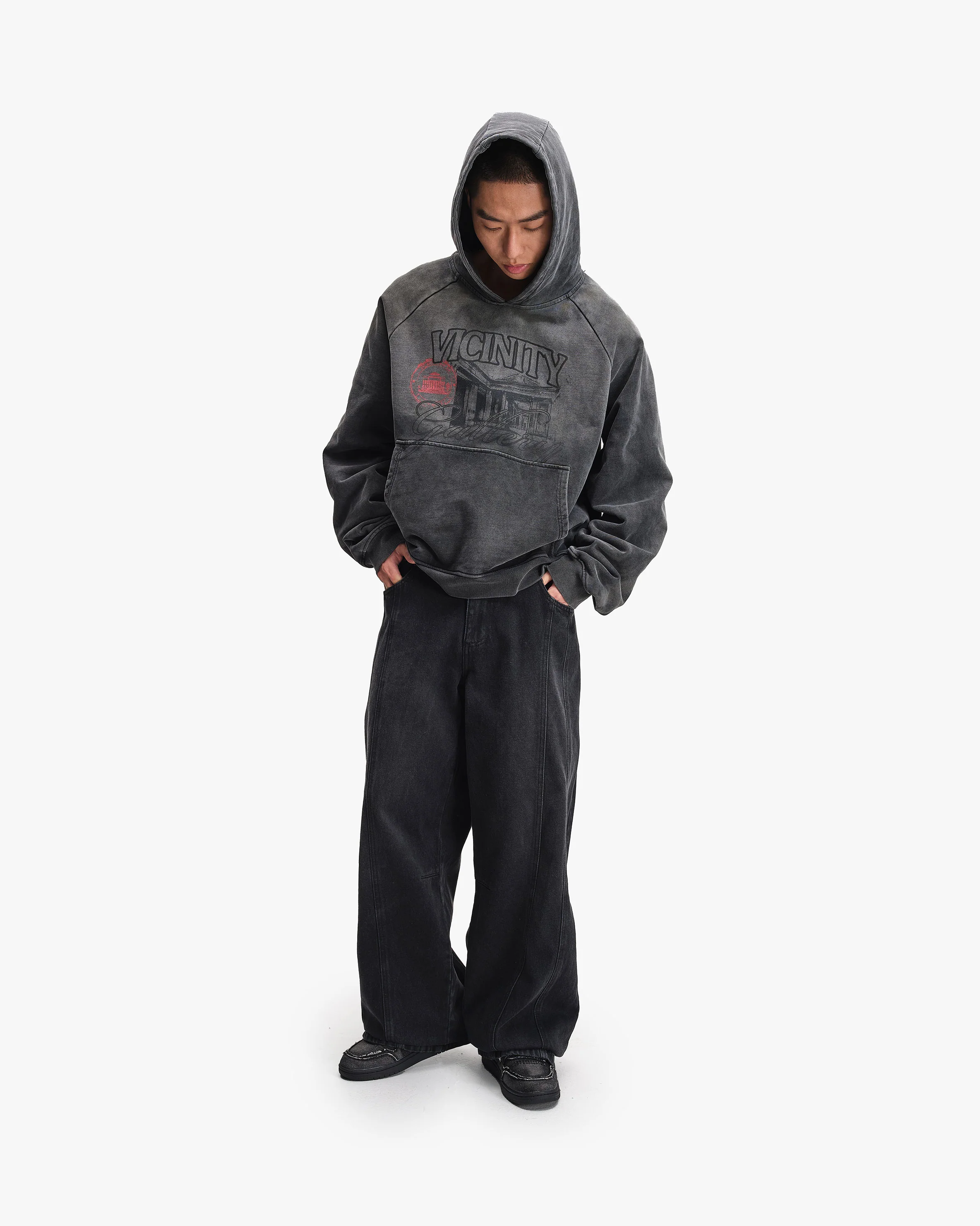 GALLERY HOODIE WASHED GREY - Image 10