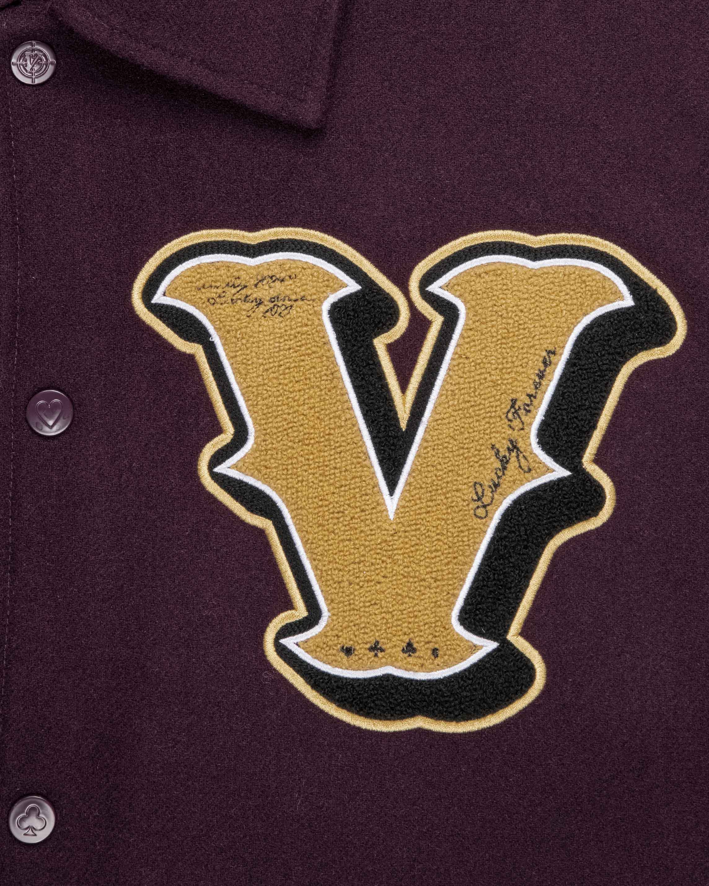 GAMBLER VARSITY JACKET BORDEAUX RED - Image 13