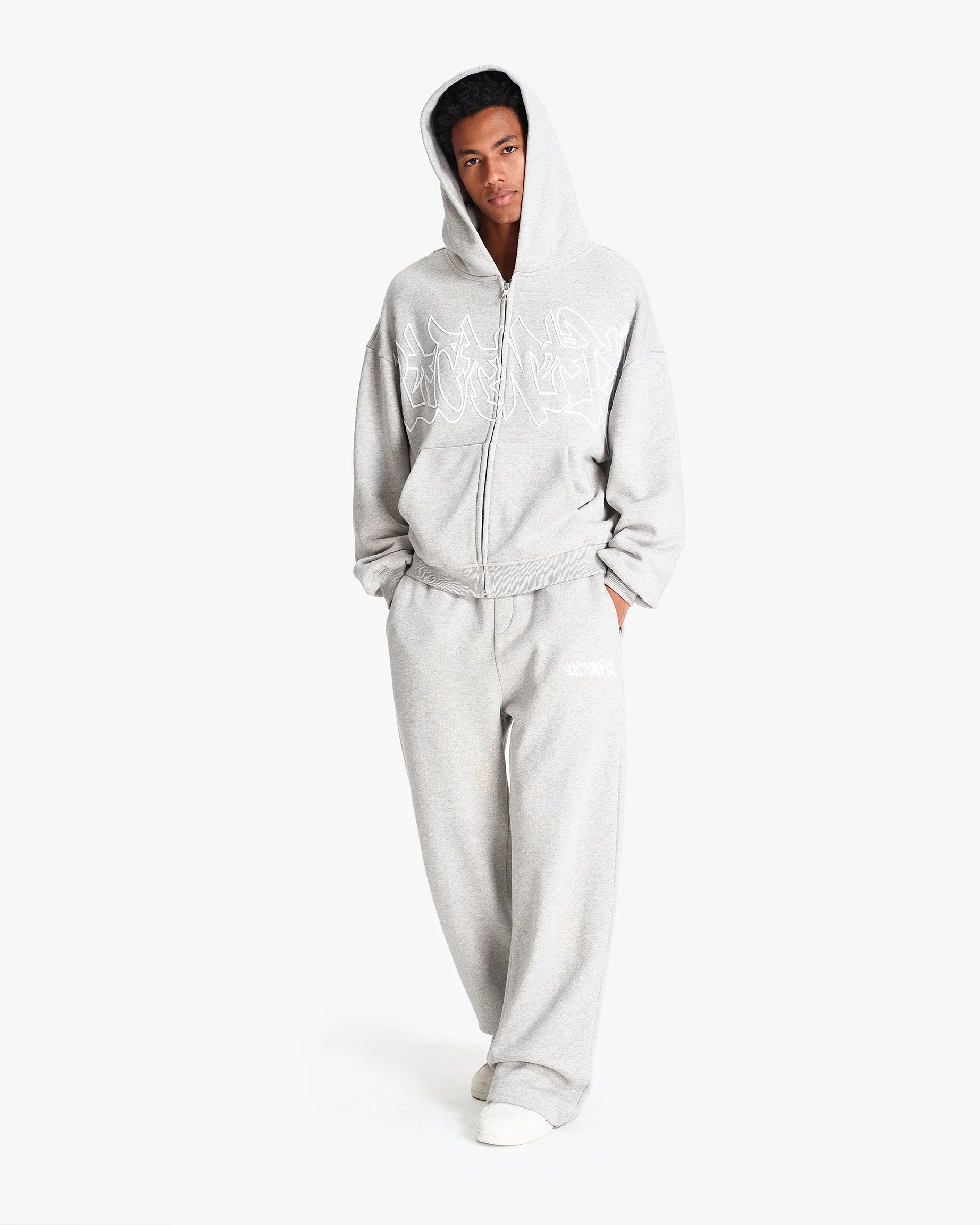 GRAFFITI JOGGER GREY MELANGE - Image 8