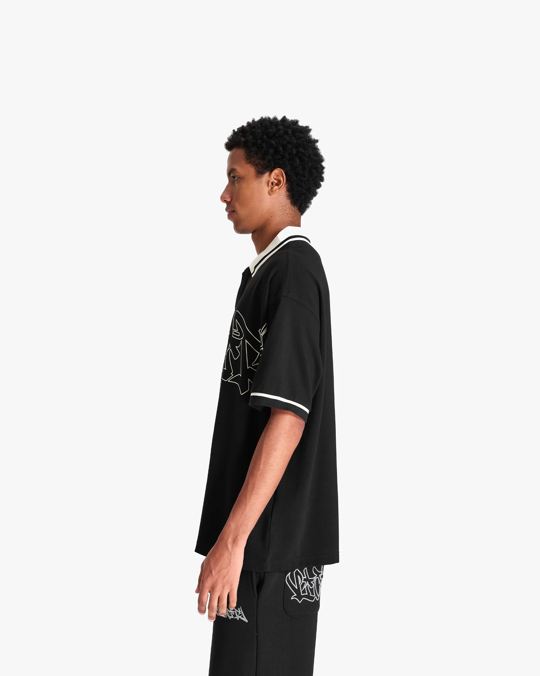 GRAFFITI POLO BLACK - Image 5
