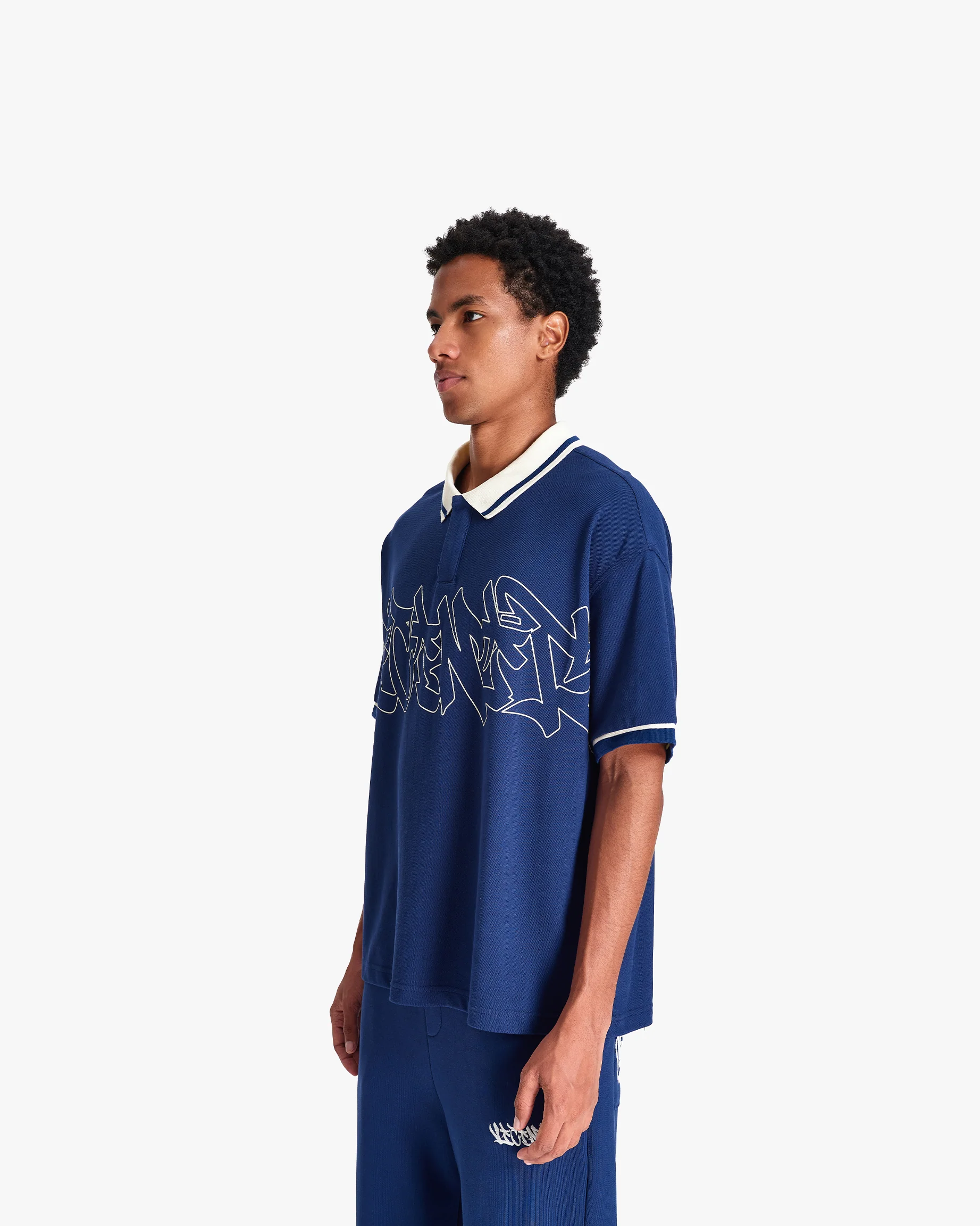 GRAFFITI POLO BLUE - Image 4