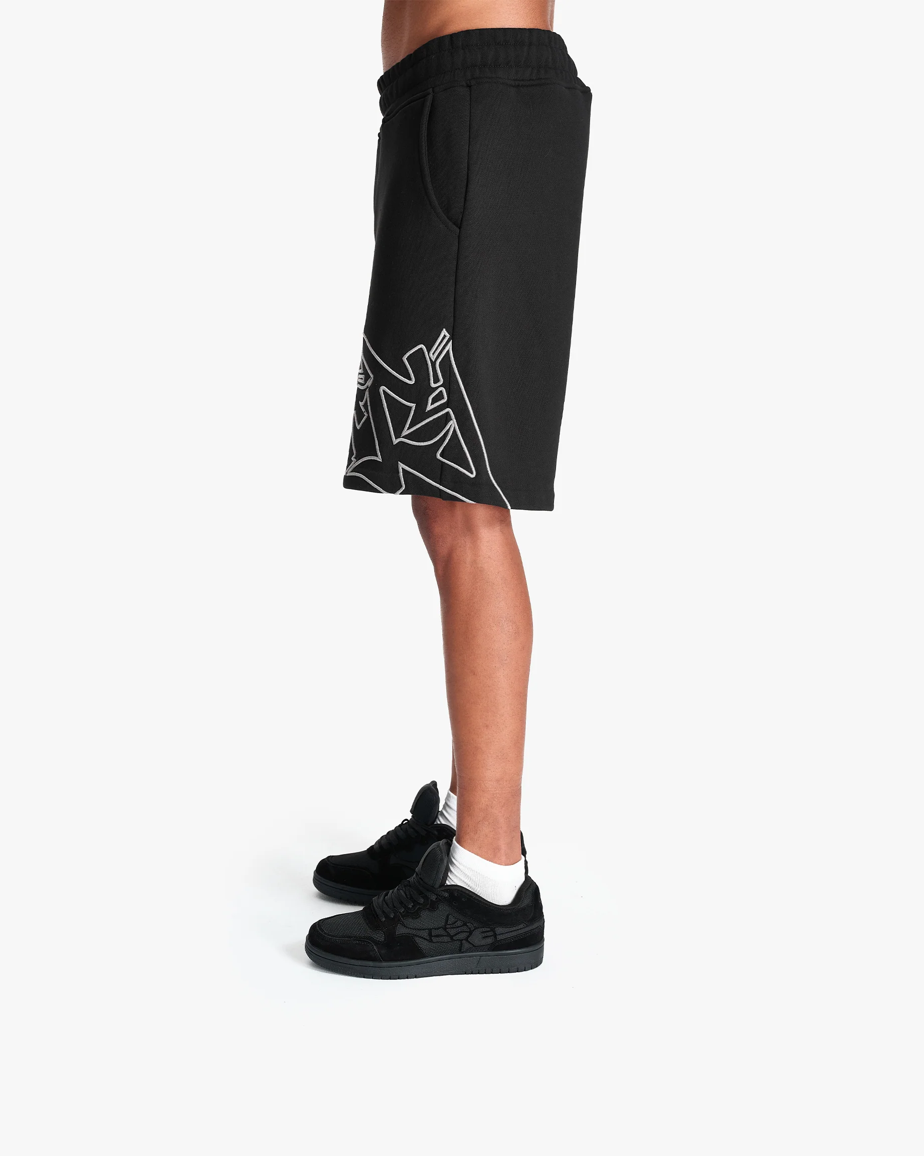 GRAFFITI SHORTS BLACK - Image 5