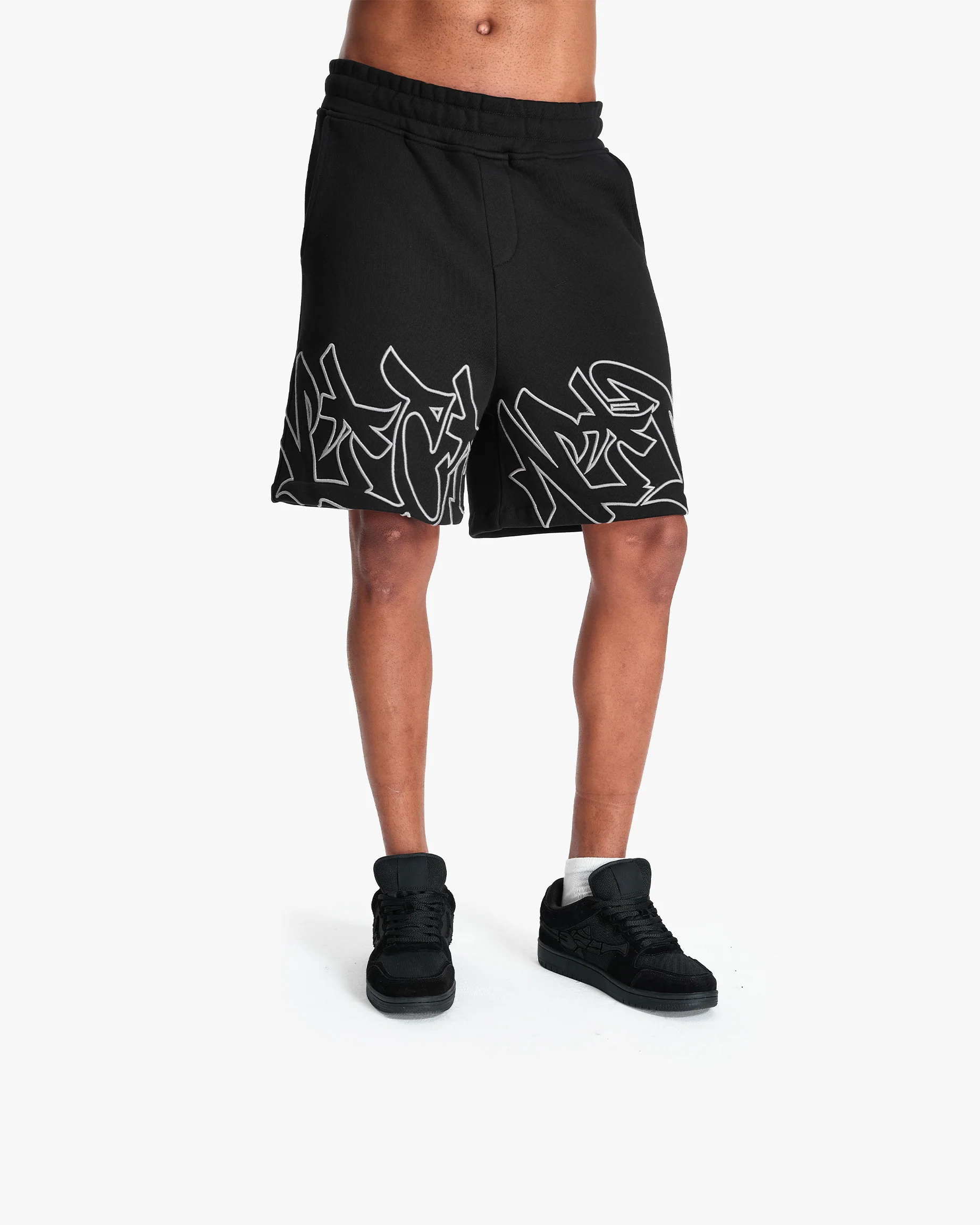 GRAFFITI SHORTS BLACK - Image 8