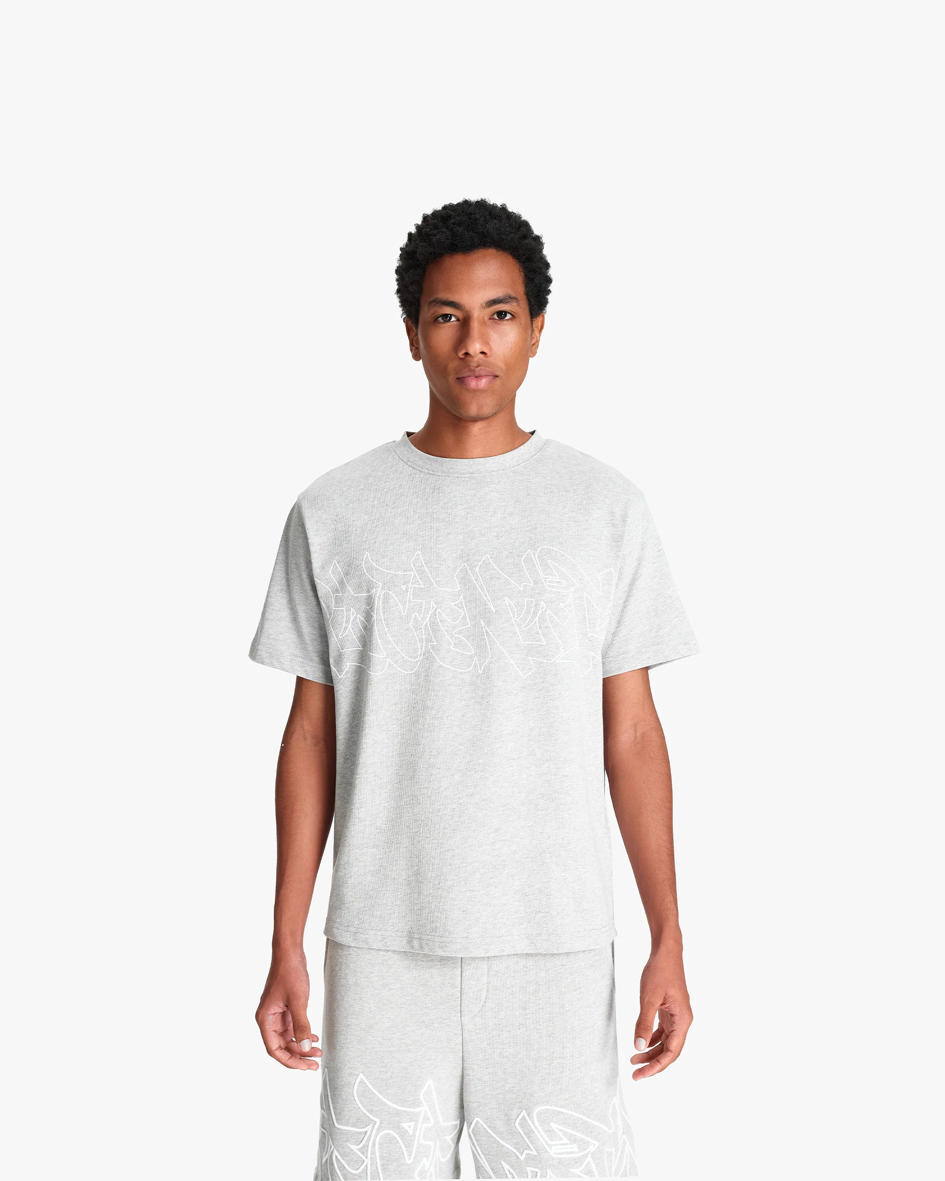 GRAFFITI TEE GREY MELANGE - Image 3
