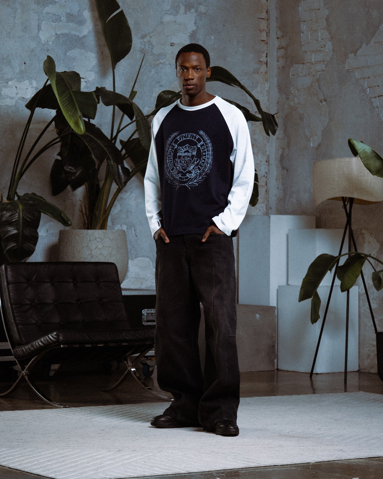 HALL OF FAME LONGSLEEVE BLUE/GREY - Image 2