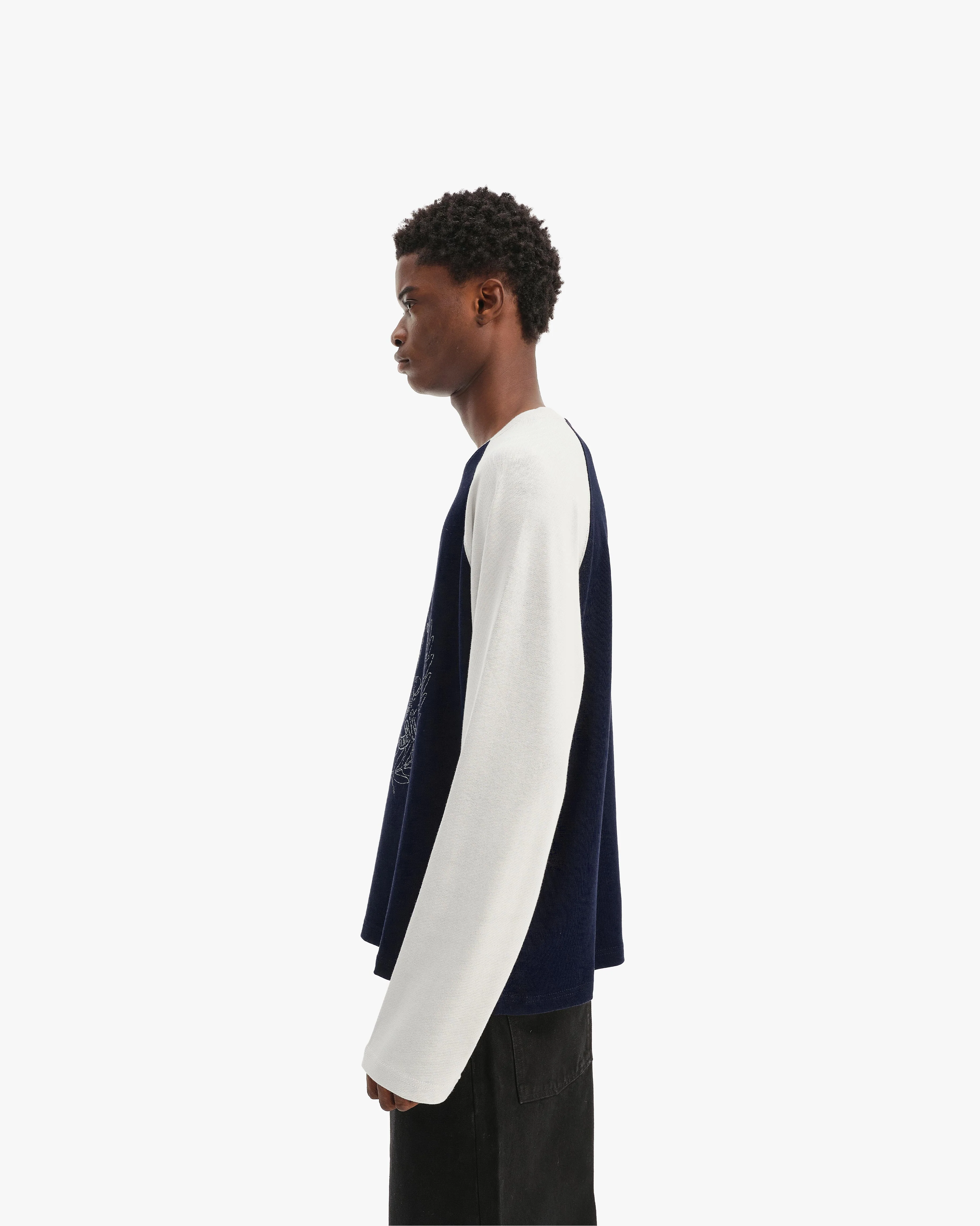 HALL OF FAME LONGSLEEVE BLUE/GREY - Image 5