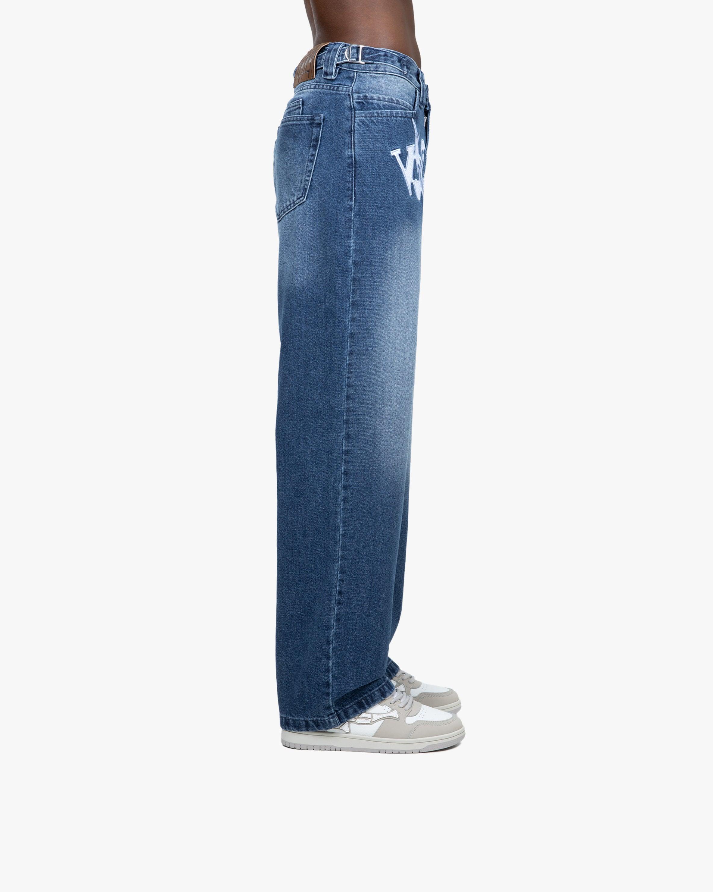 HAVOC DENIM DARK BLUE / WHITE - Image 4