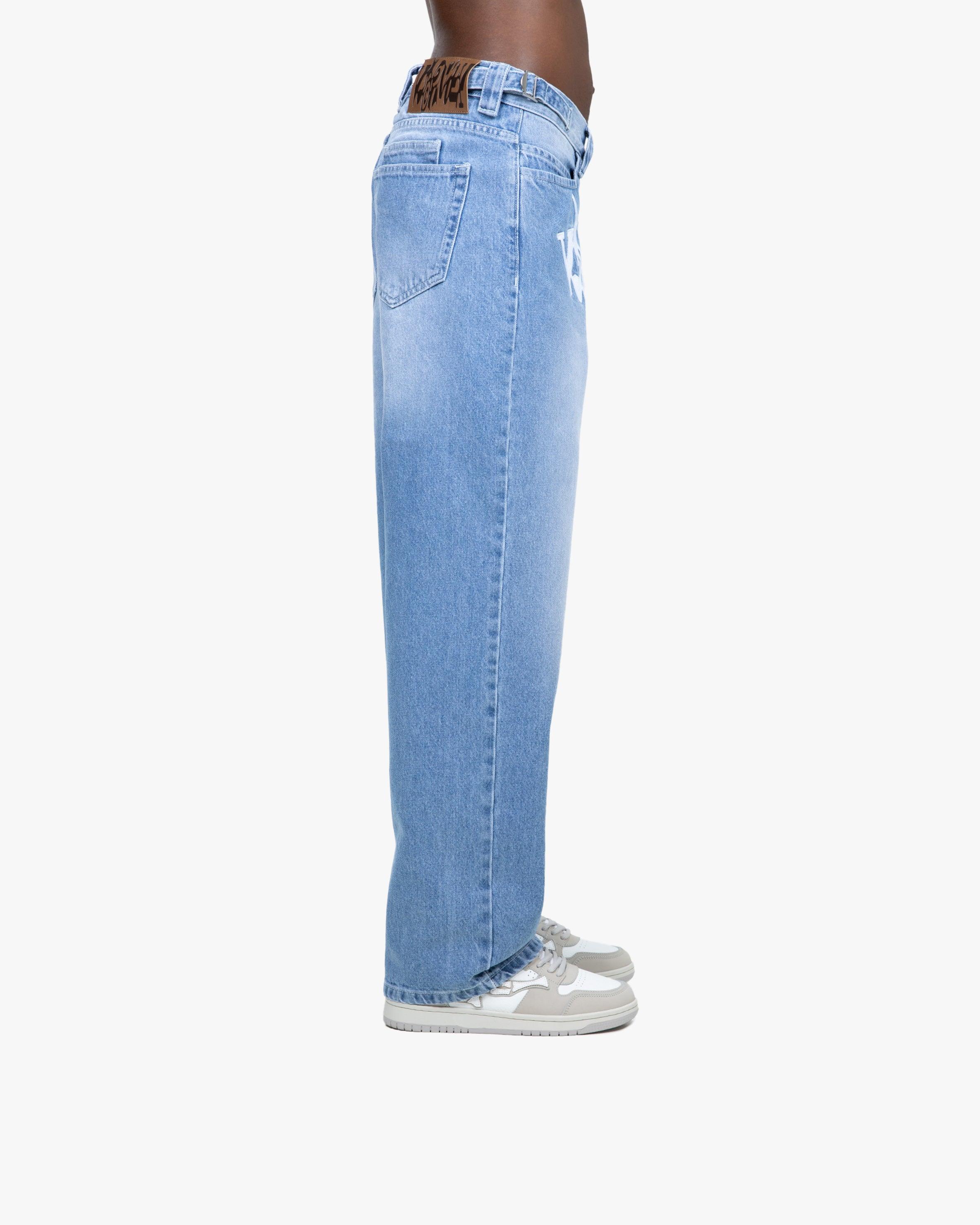 HAVOC DENIM LIGHT BLUE / WHITE - Image 4
