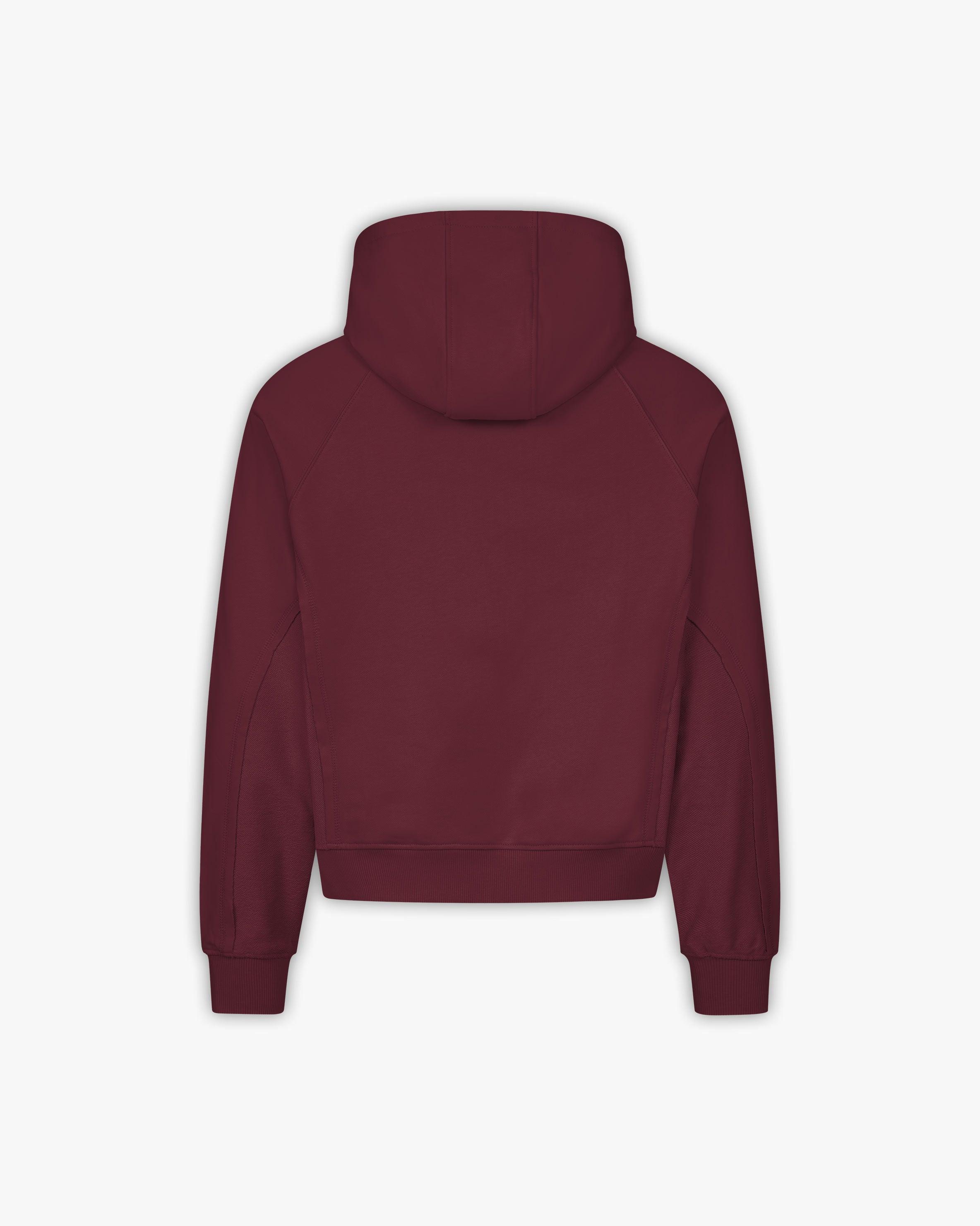 INSIDE OUT HOODIE WINE RED - Image 3