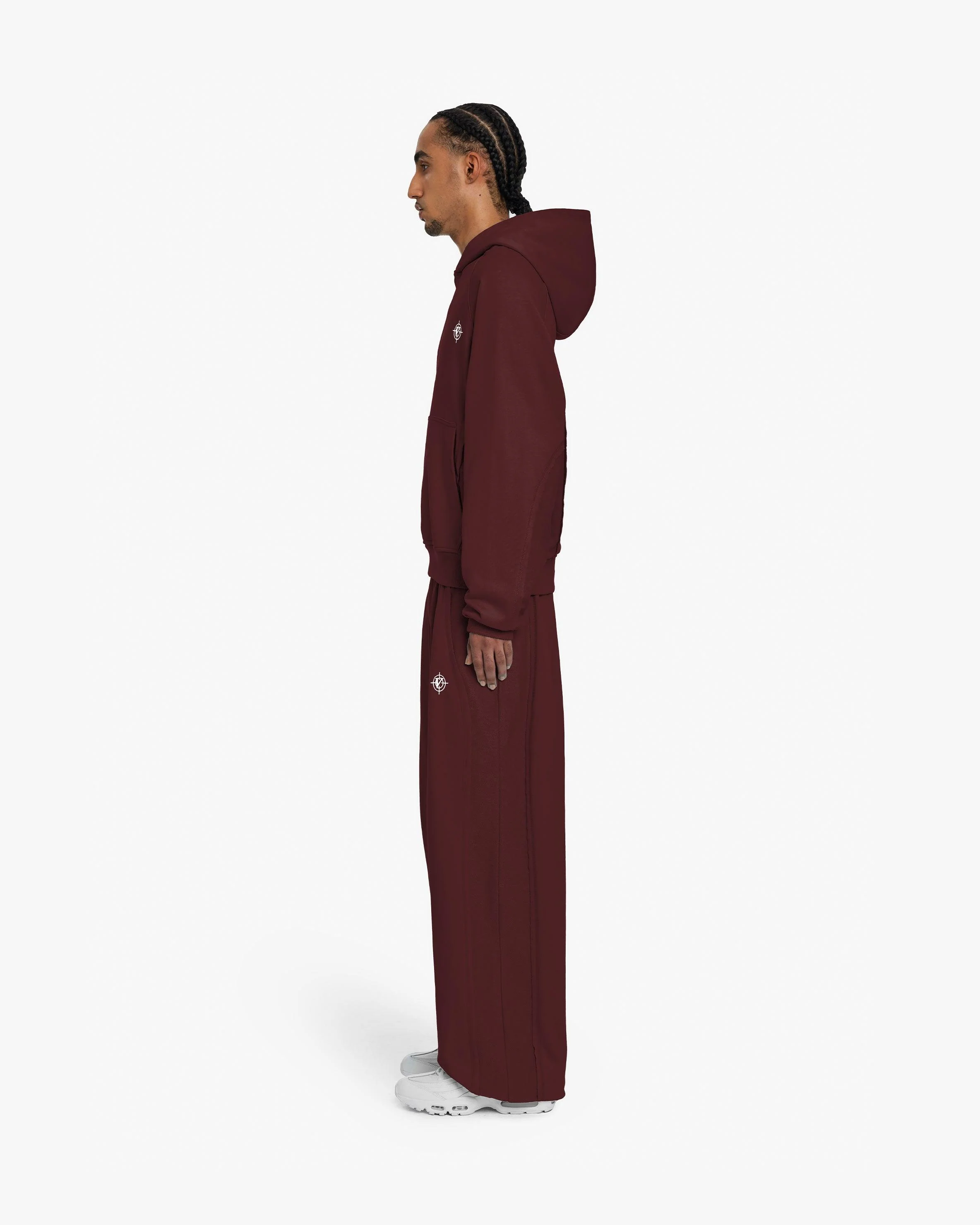 INSIDE OUT HOODIE WINE RED - Image 5