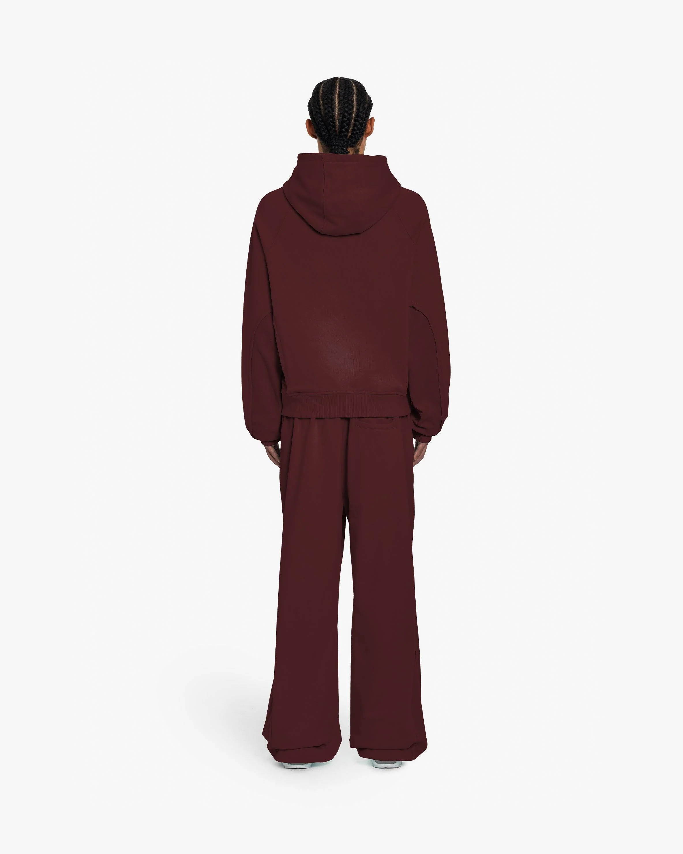 INSIDE OUT HOODIE WINE RED - Image 6