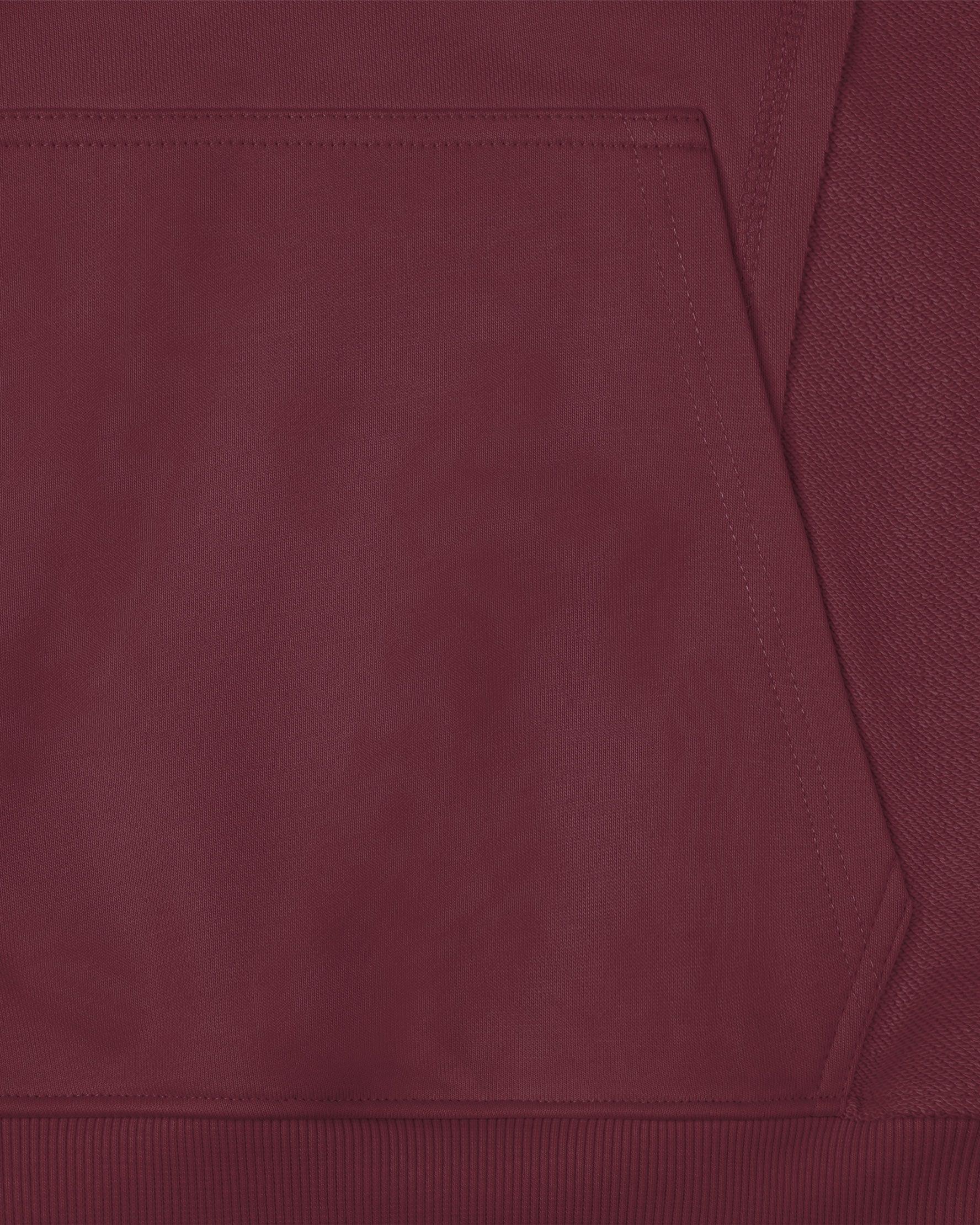 INSIDE OUT HOODIE WINE RED - Image 8
