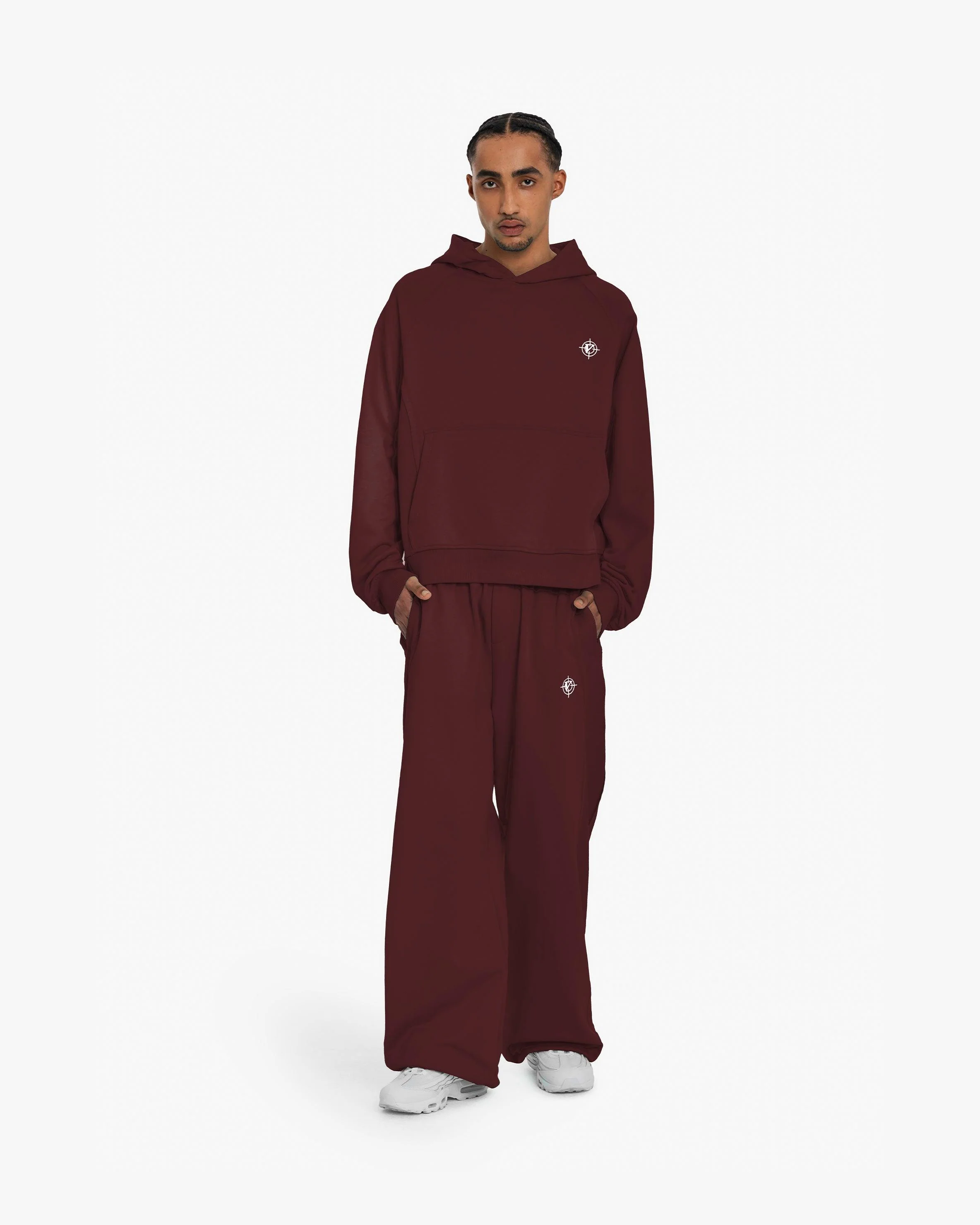 INSIDE OUT HOODIE WINE RED - Image 9