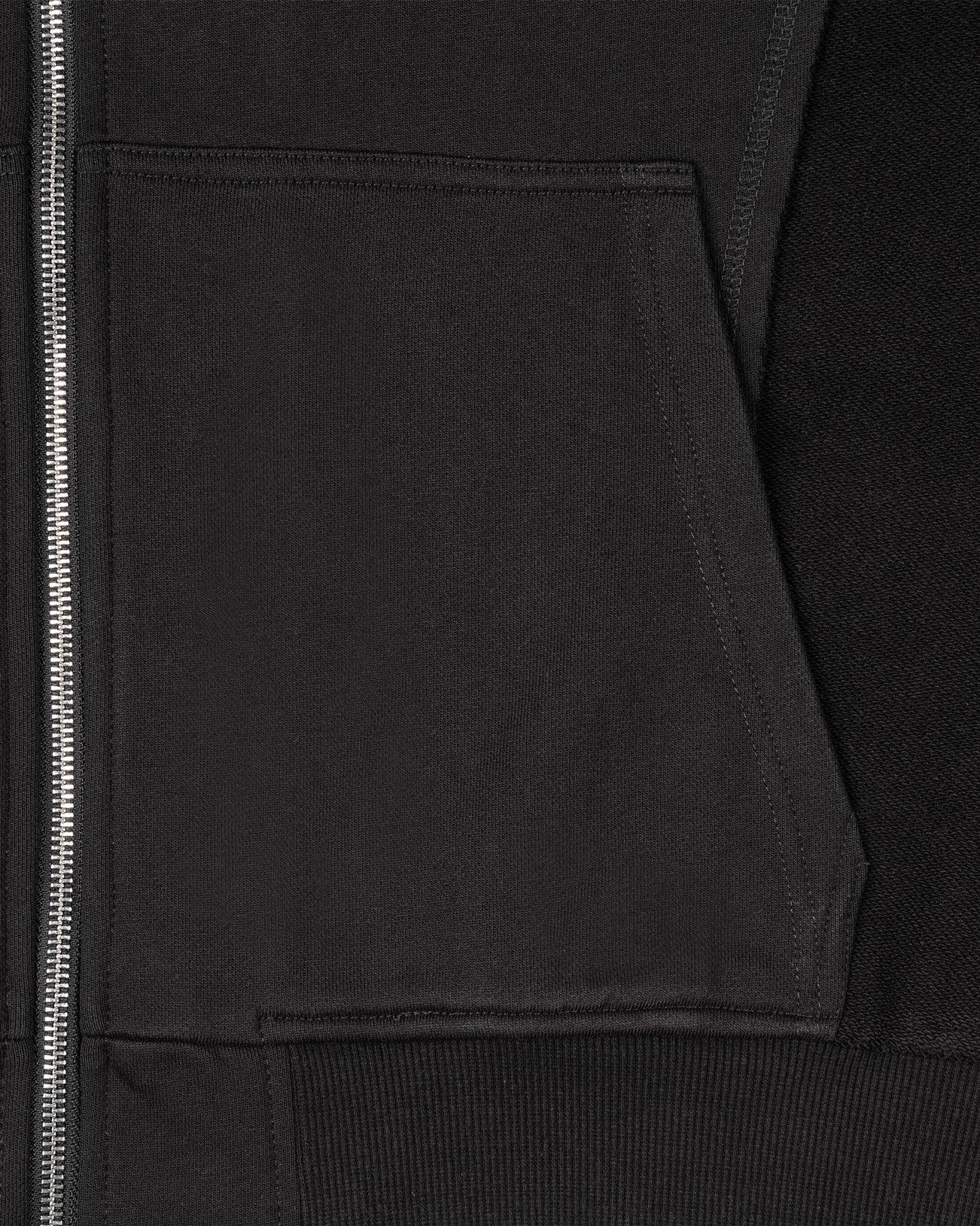 INSIDE OUT ZIP HOODIE BLACK - Image 9