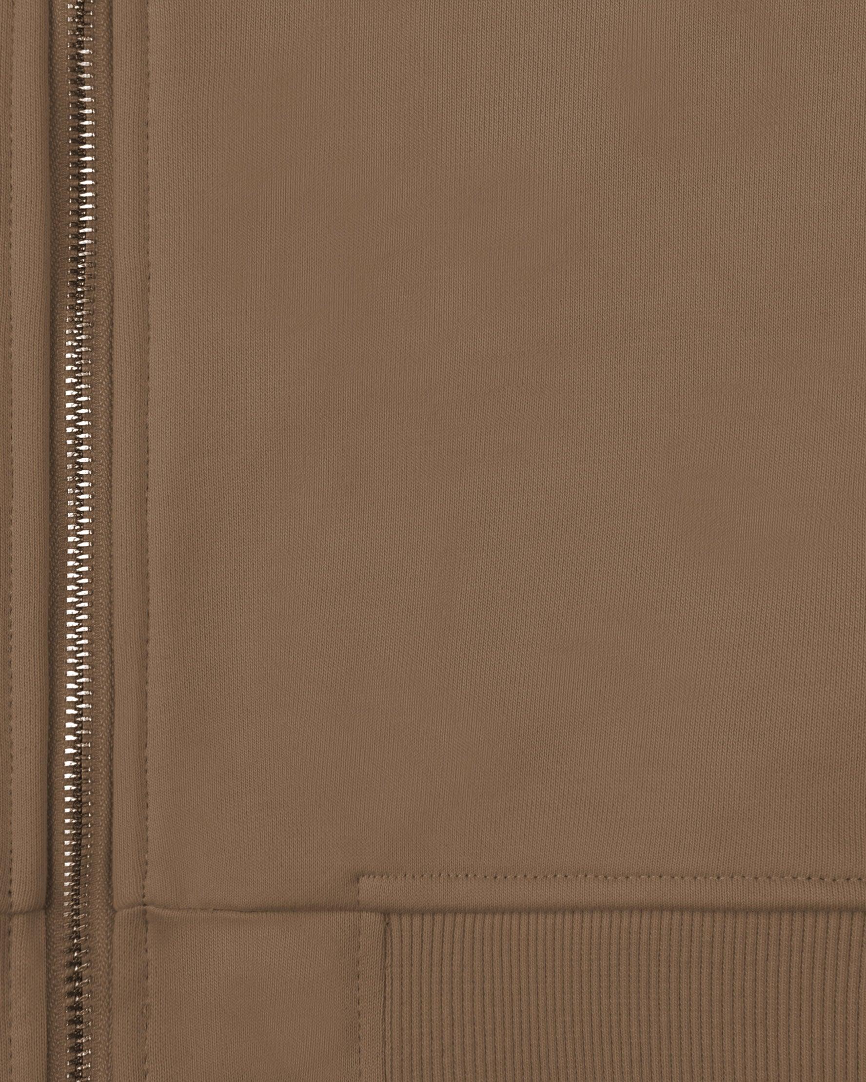 INSIDE OUT ZIP HOODIE CHOCOLATE BROWN - Image 8