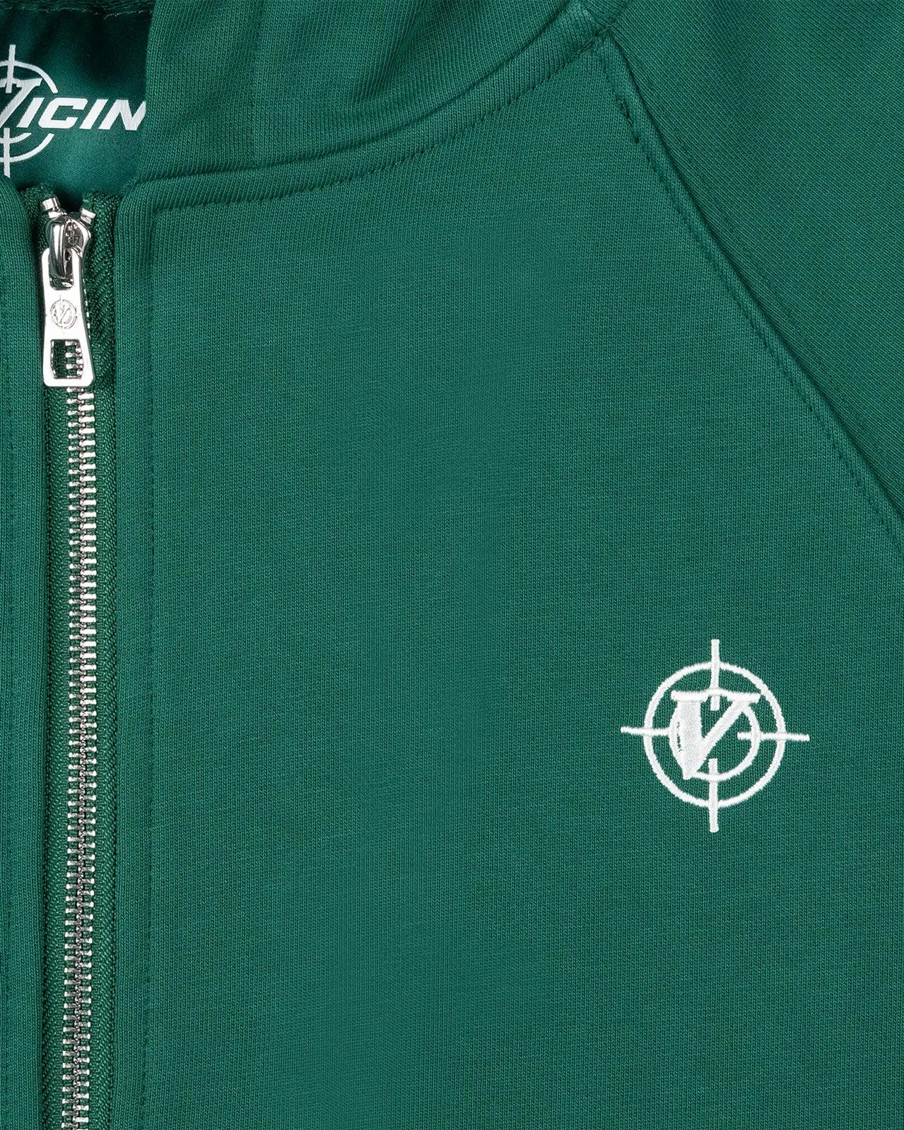INSIDE OUT ZIP HOODIE FORREST GREEN - Image 7