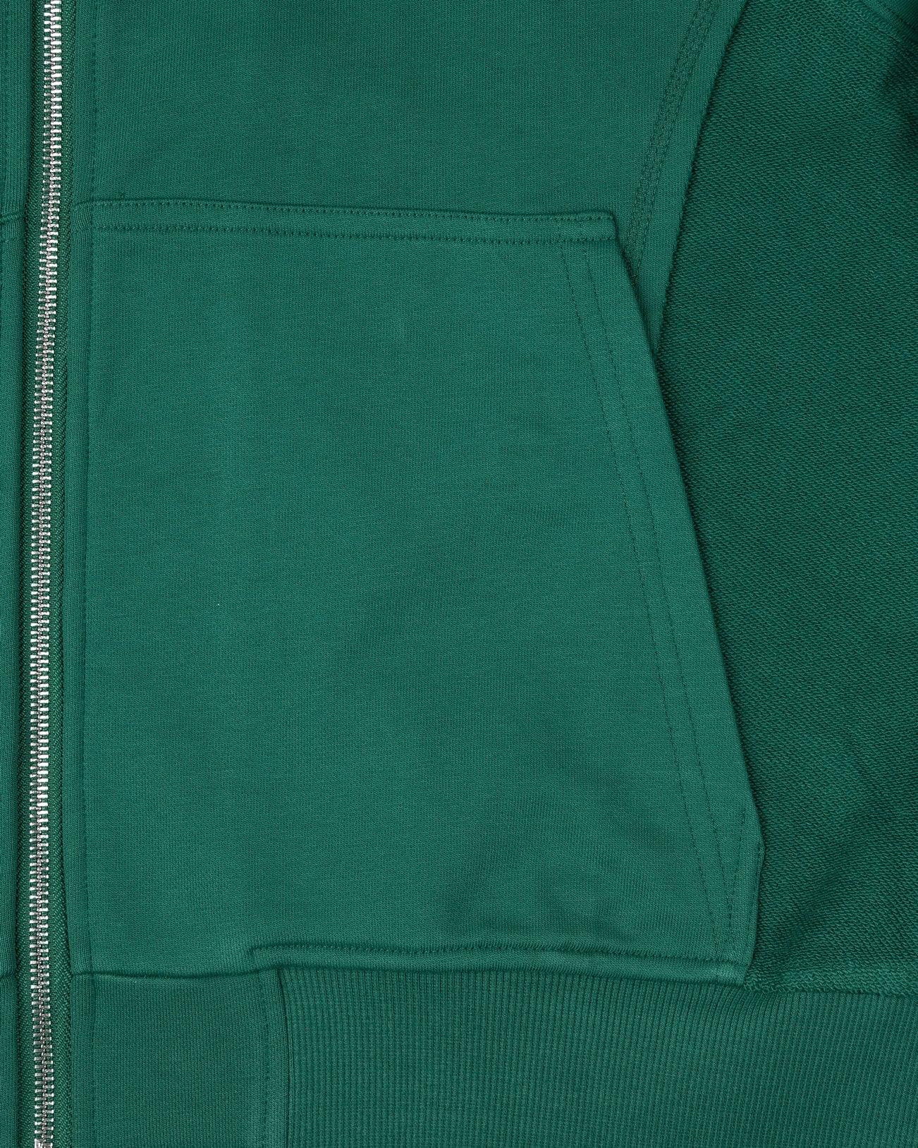 INSIDE OUT ZIP HOODIE FORREST GREEN - Image 8