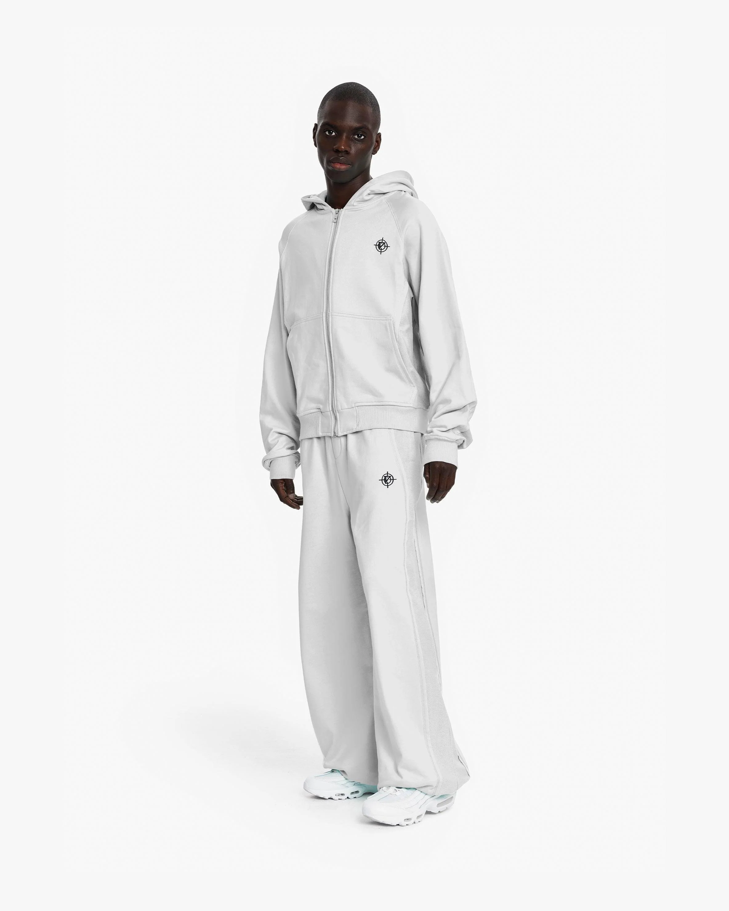 INSIDE OUT ZIP HOODIE LIGHT GREY - Image 7