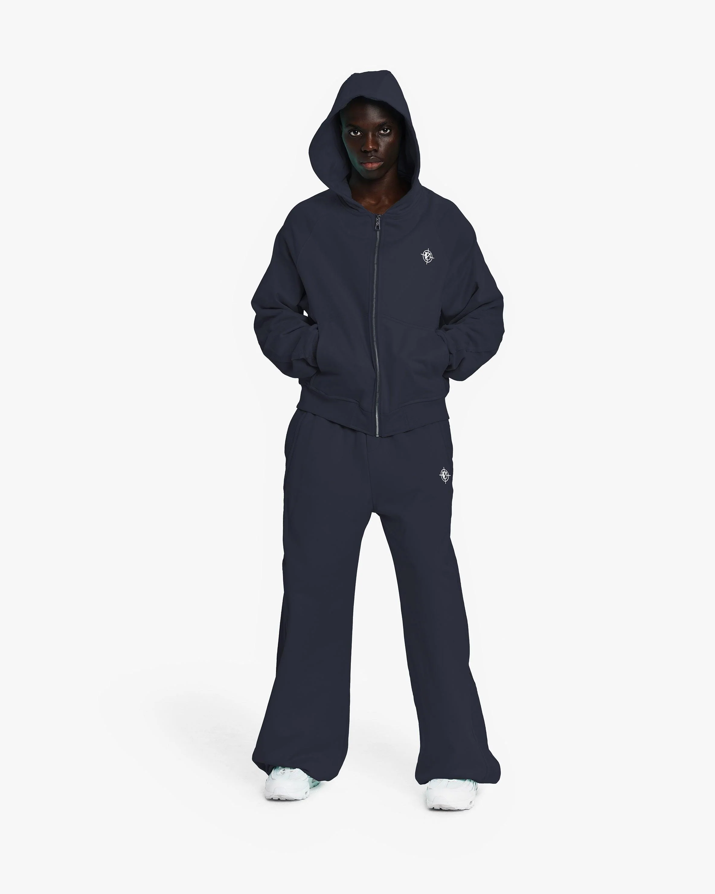 INSIDE OUT ZIP HOODIE NAVY (OLD SIZING) - Image 9